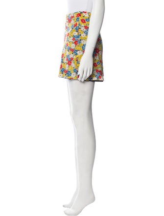 RE/DONE Floral Print Mini Skirt