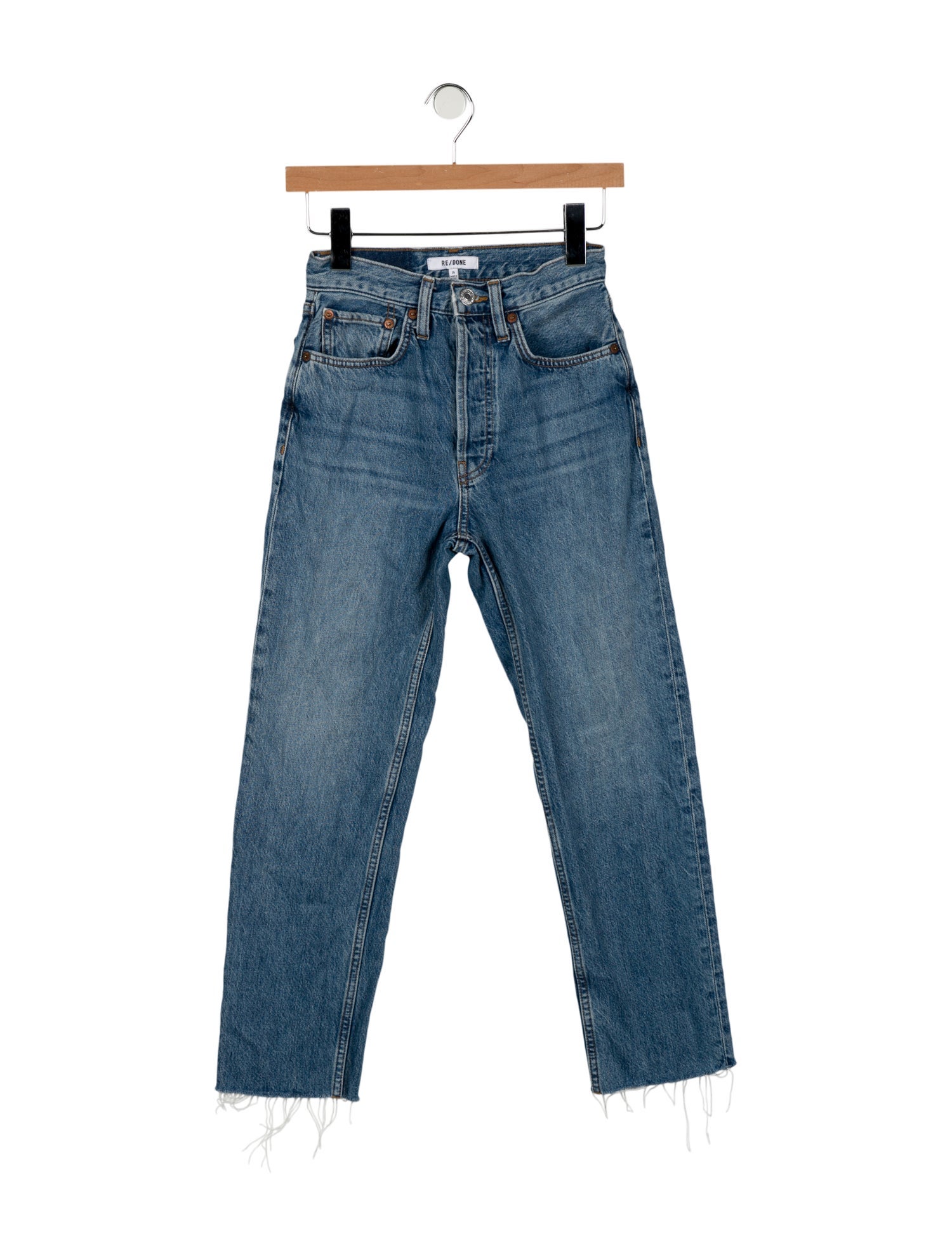 RE/DONE Mid-Rise Straight Leg Jeans
