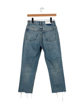 RE/DONE High-Rise Straight Leg Jeans