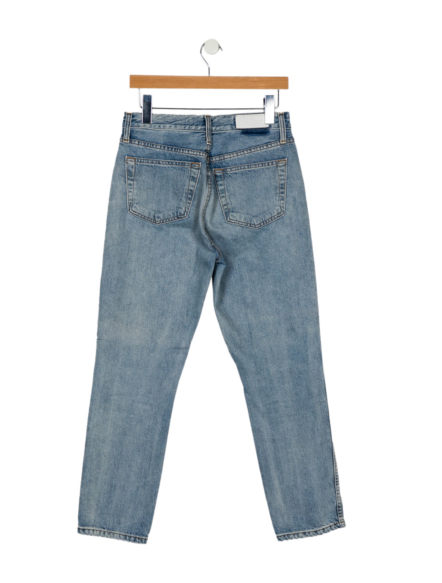 RE/DONE Mid-Rise Straight Leg Jeans