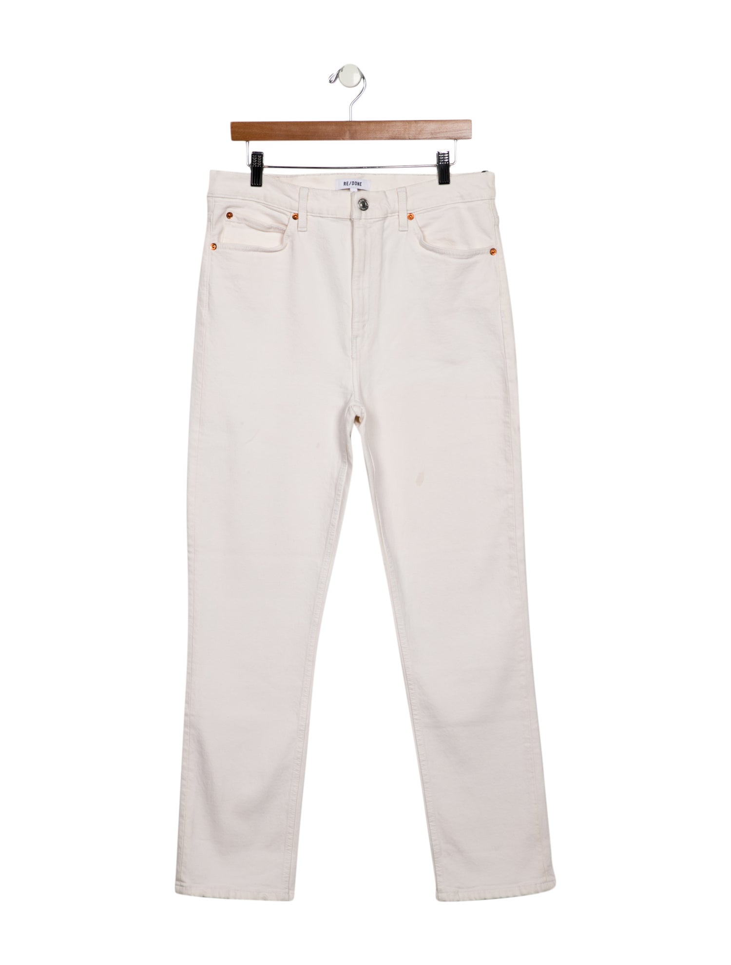 RE/DONE High-Rise Straight Leg Jeans