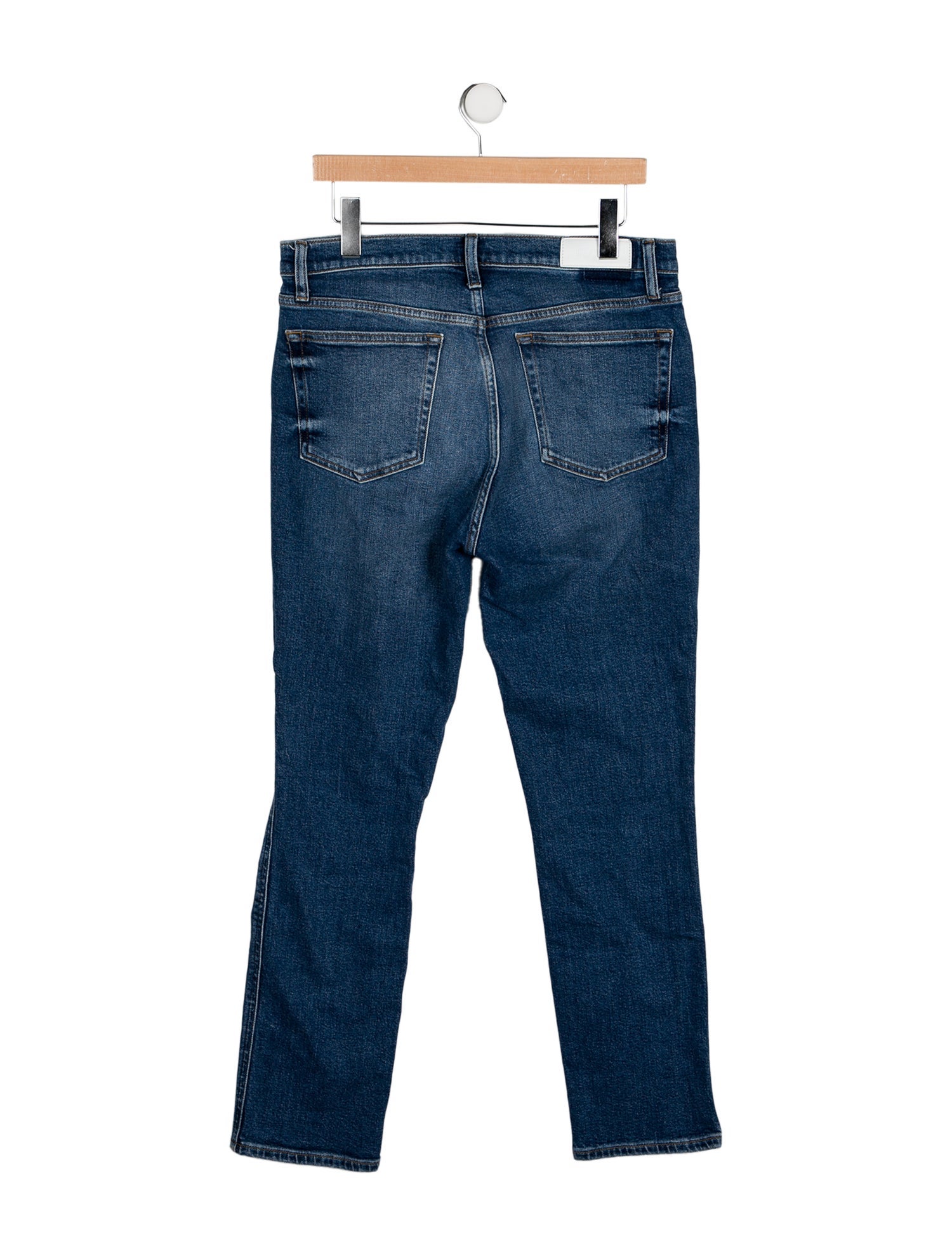 RE/DONE High-Rise Straight Leg Jeans