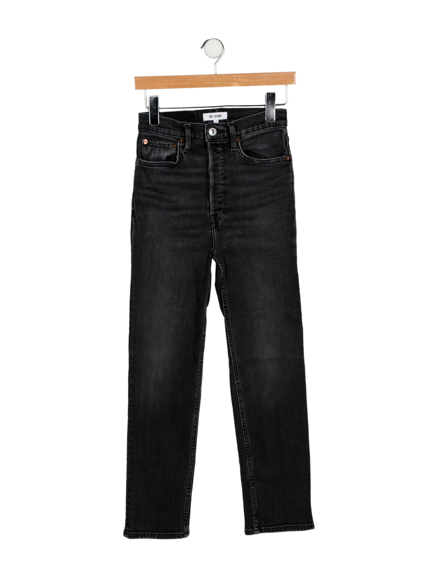RE/DONE High-Rise Straight Leg Jeans