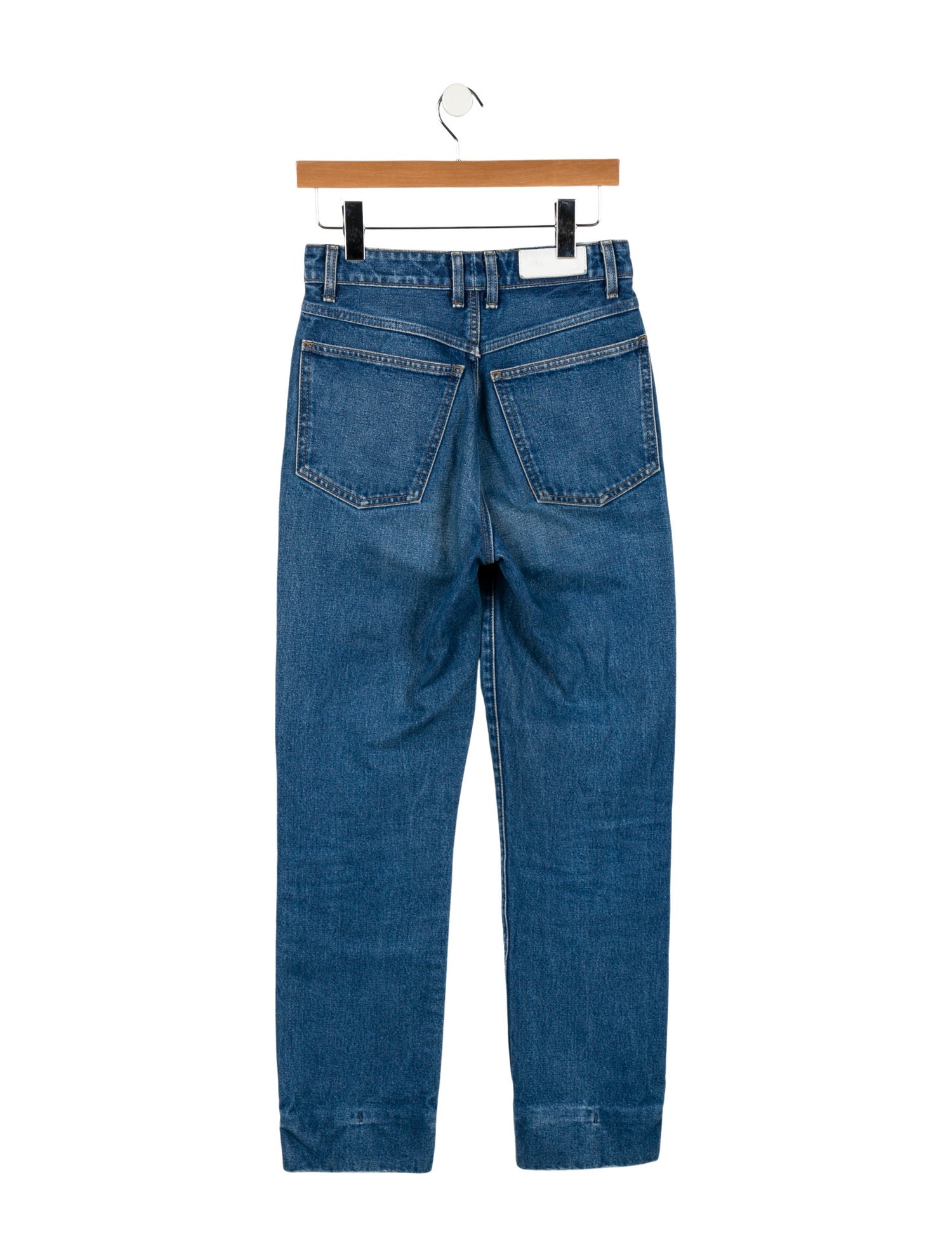 RE/DONE High-Rise Straight Leg Jeans