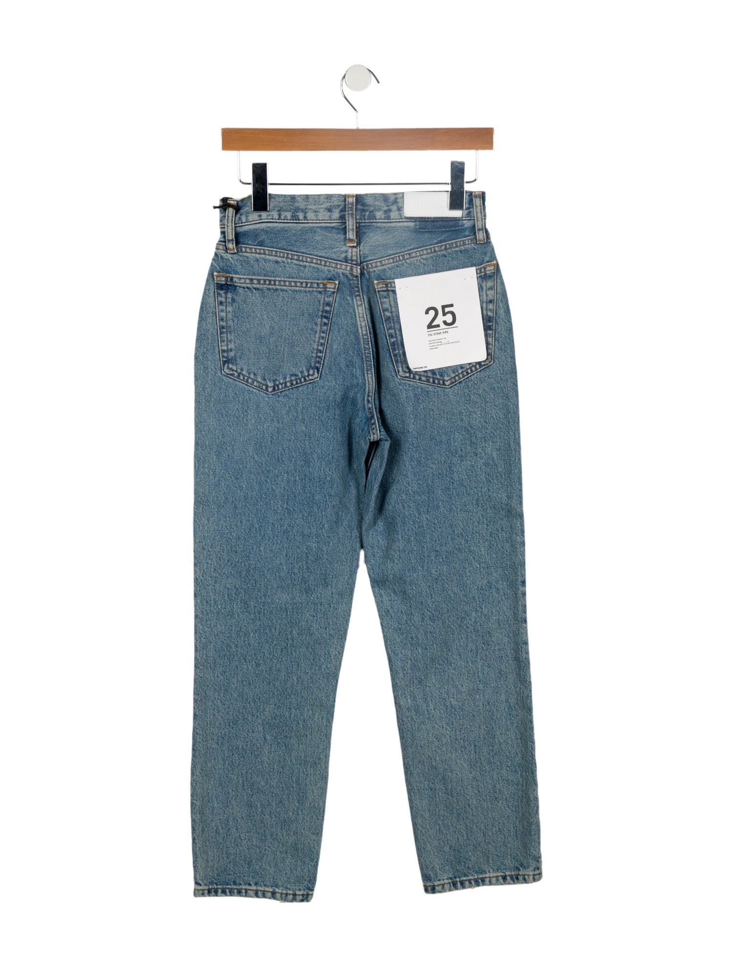 RE/DONE High-Rise Straight Leg Jeans