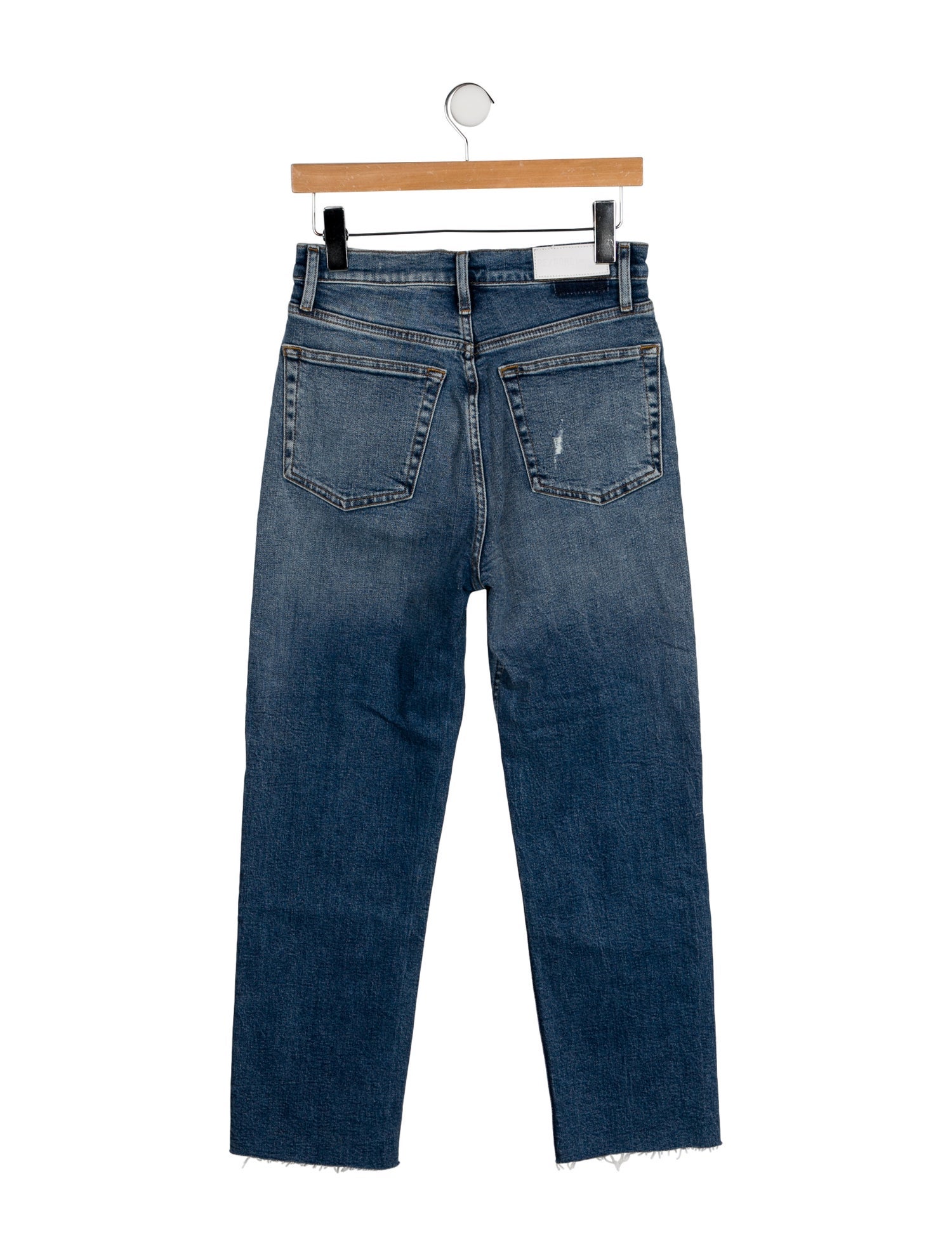 RE/DONE High-Rise Straight Leg Jeans