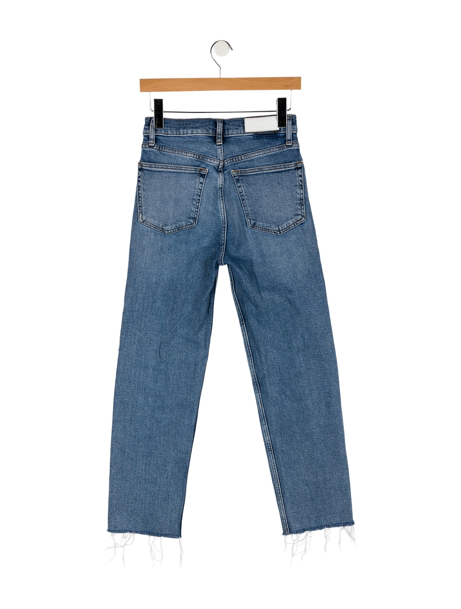 RE/DONE High-Rise Straight Leg Jeans