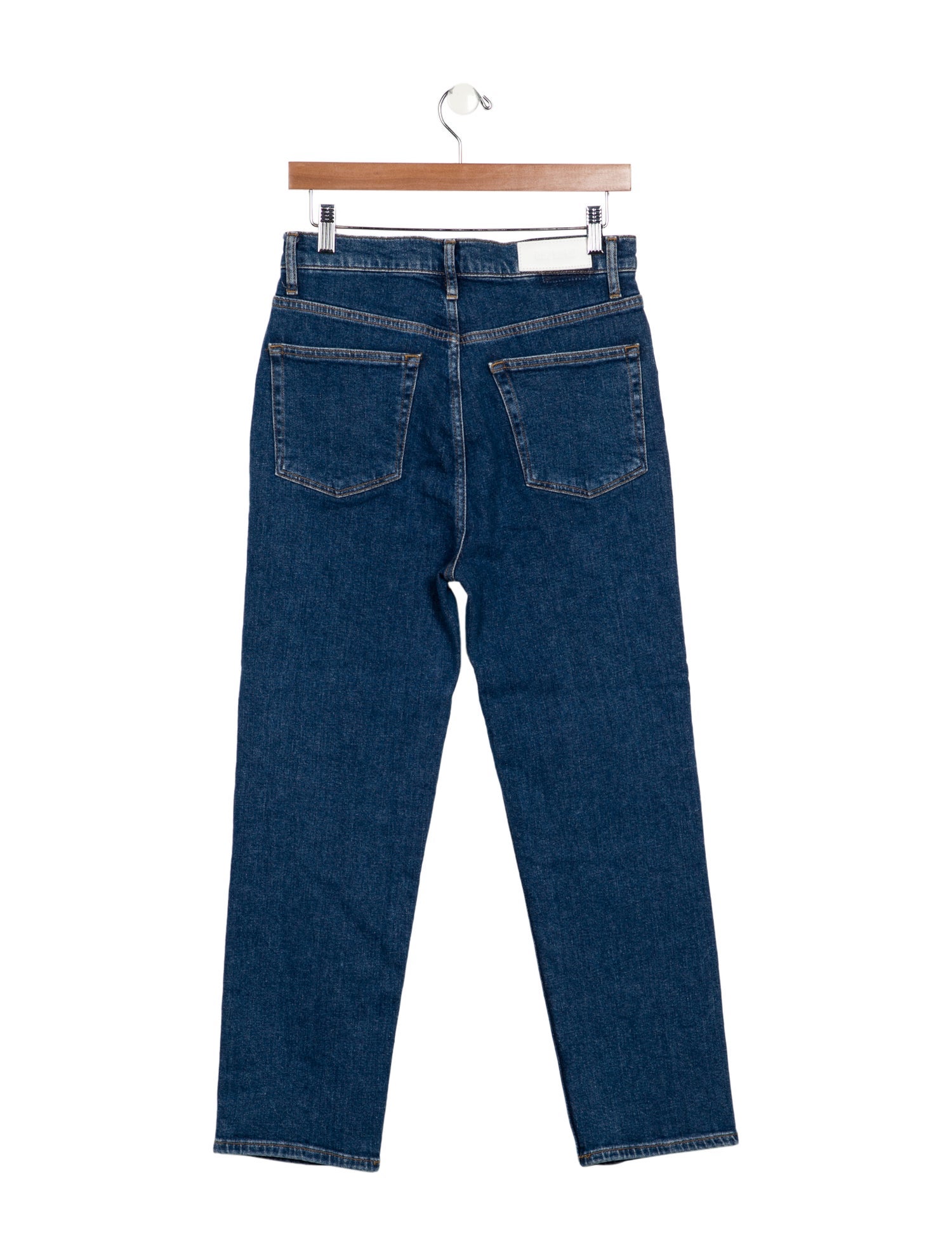 RE/DONE High-Rise Straight Leg Jeans