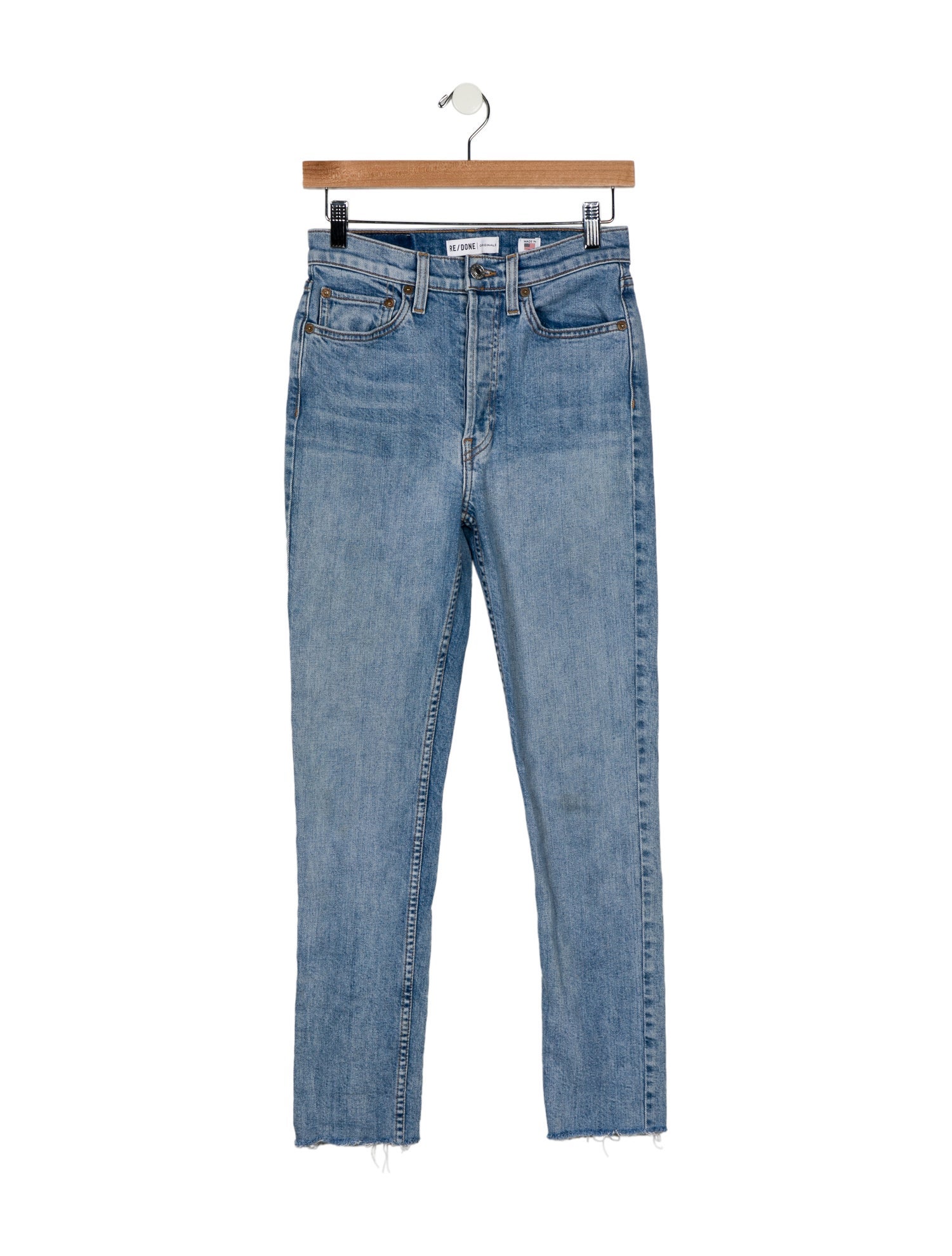 RE/DONE High-Rise Straight Leg Jeans