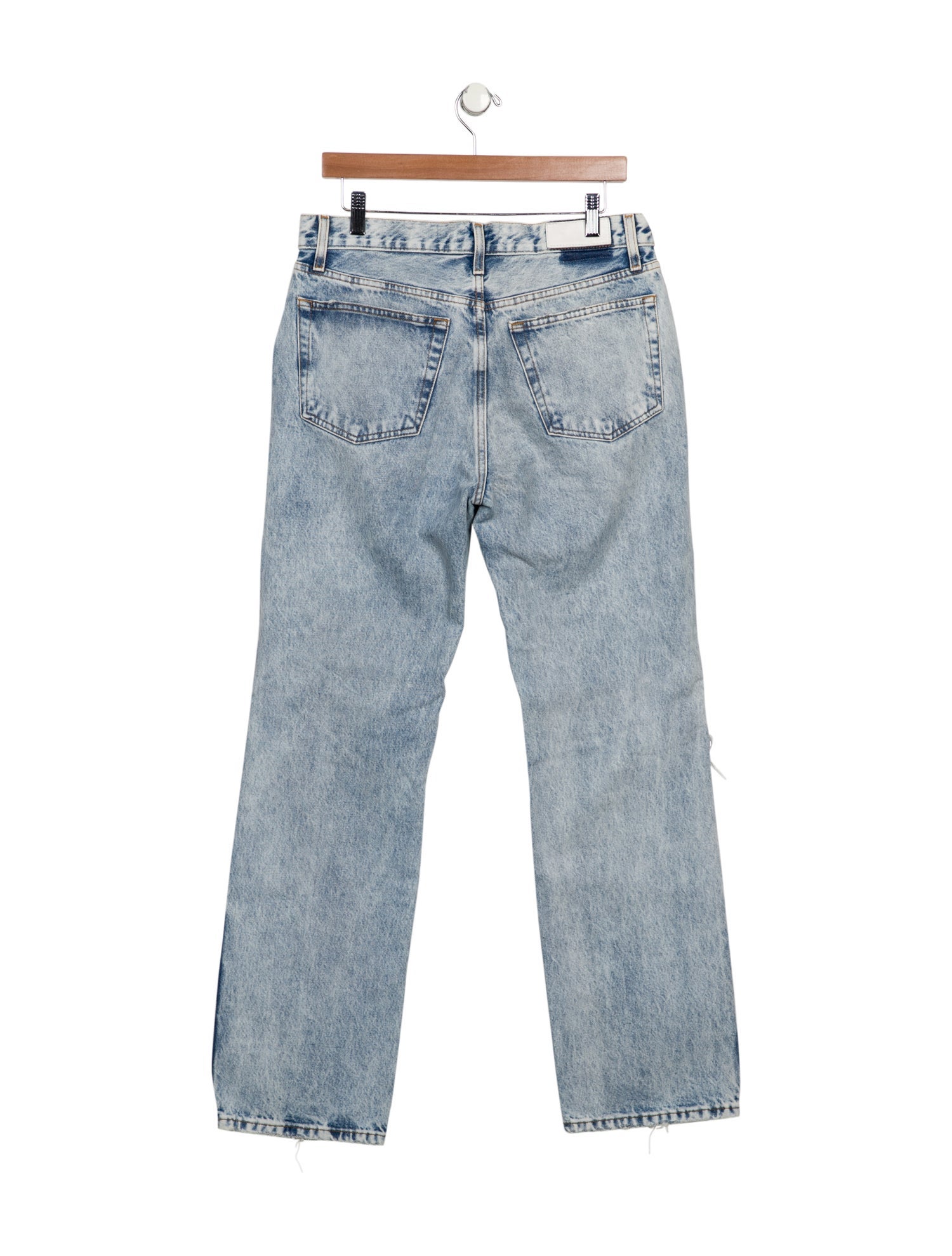 RE/DONE High-Rise Straight Leg Jeans