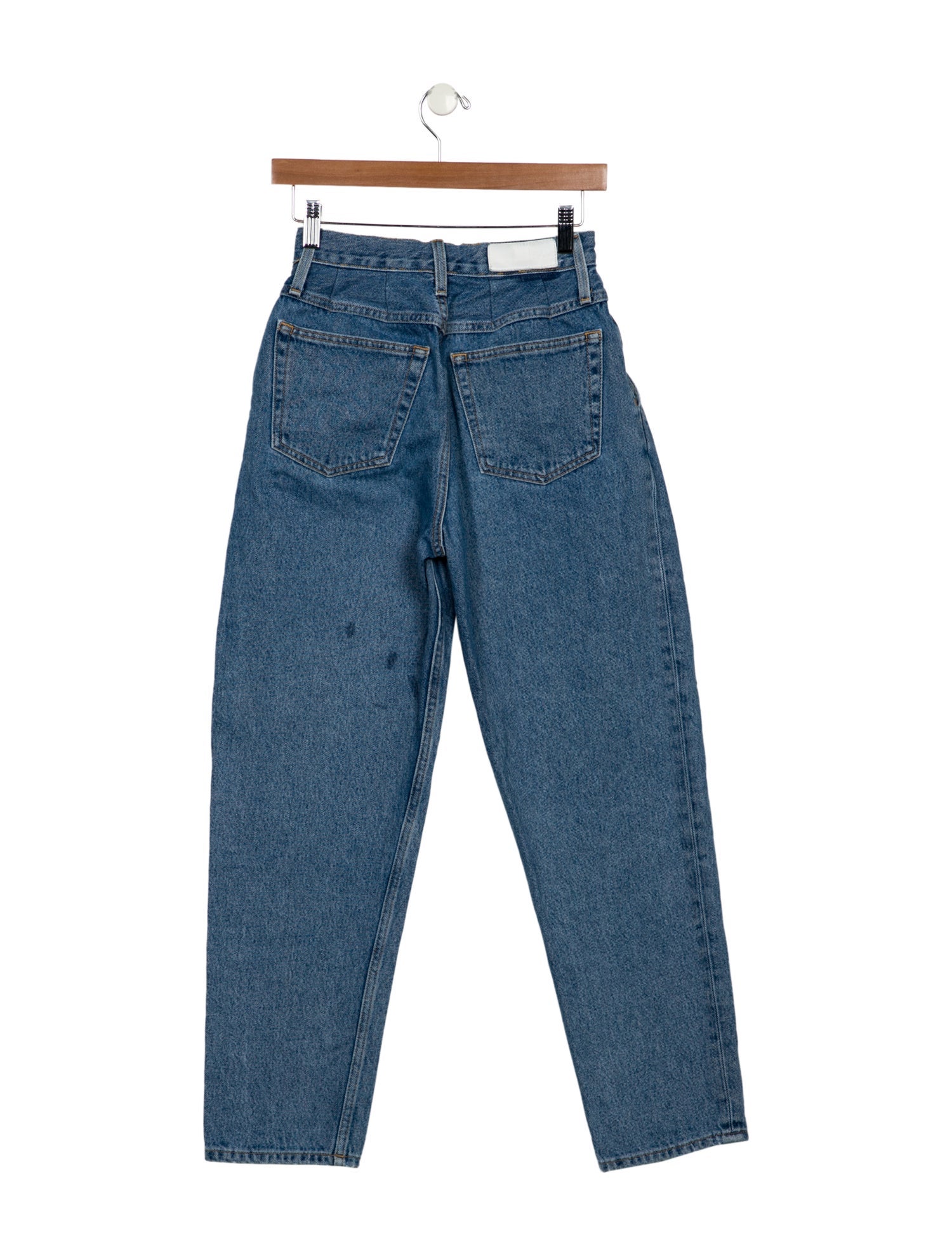 RE/DONE High-Rise Straight Leg Jeans