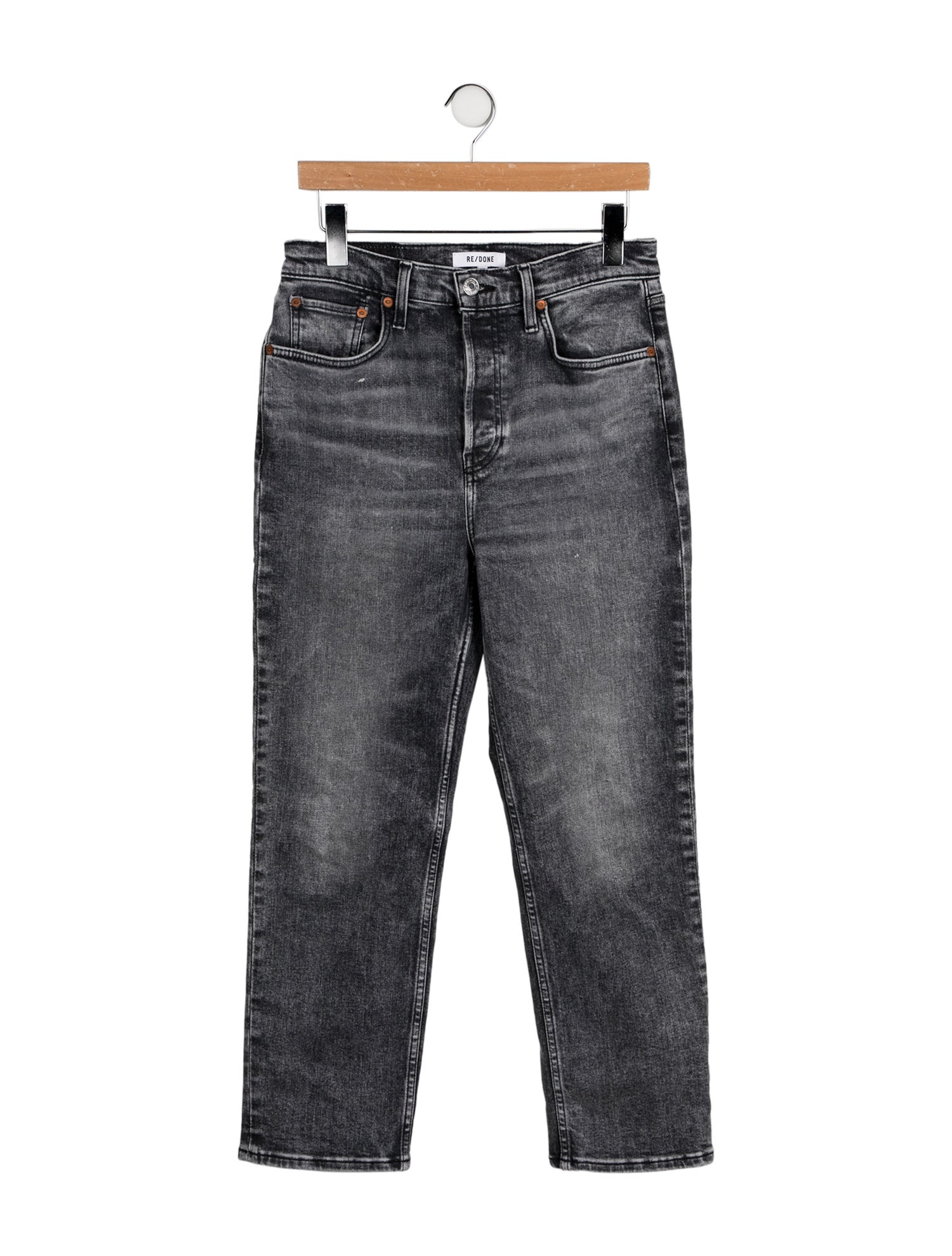 RE/DONE High-Rise Straight Leg Jeans