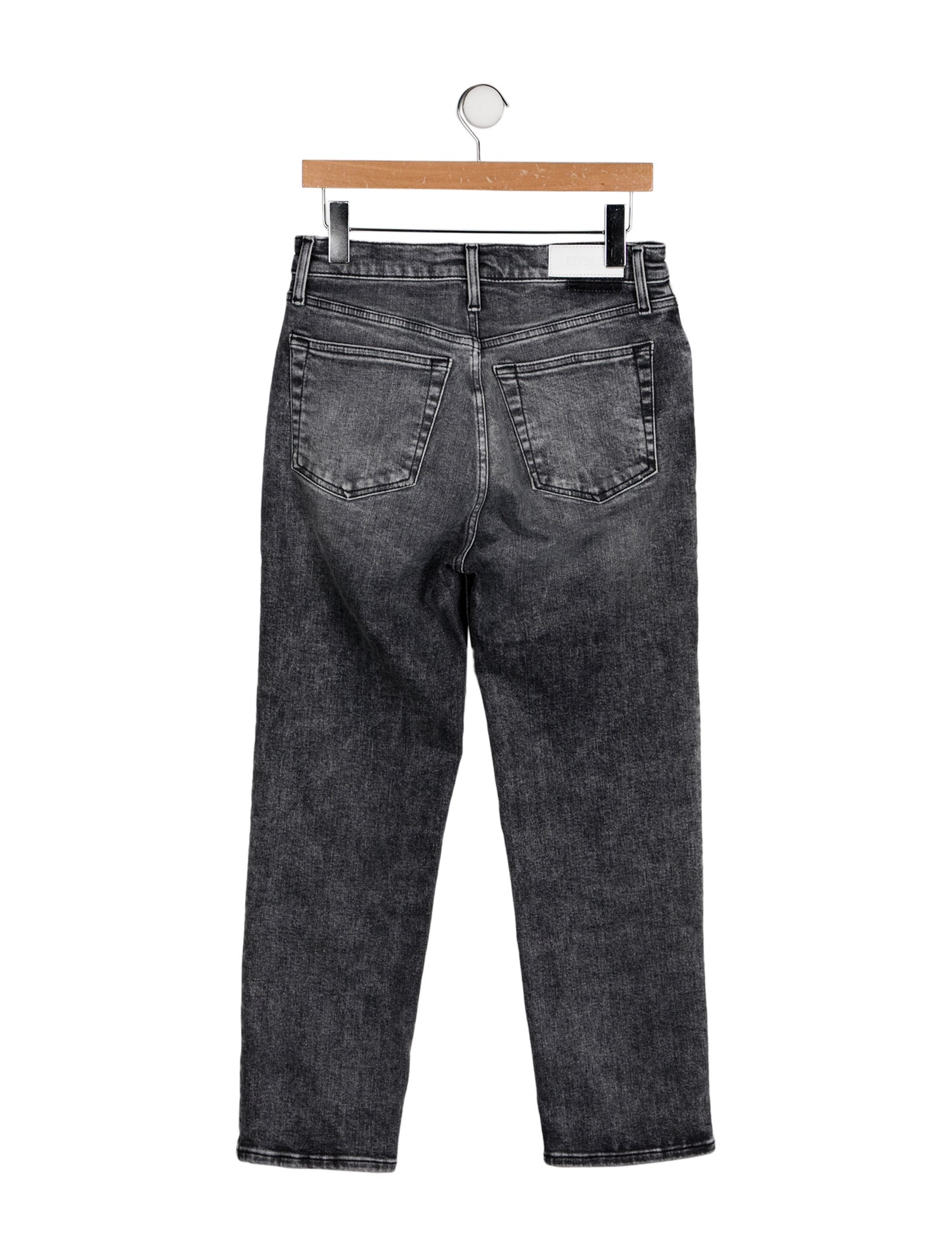 RE/DONE High-Rise Straight Leg Jeans