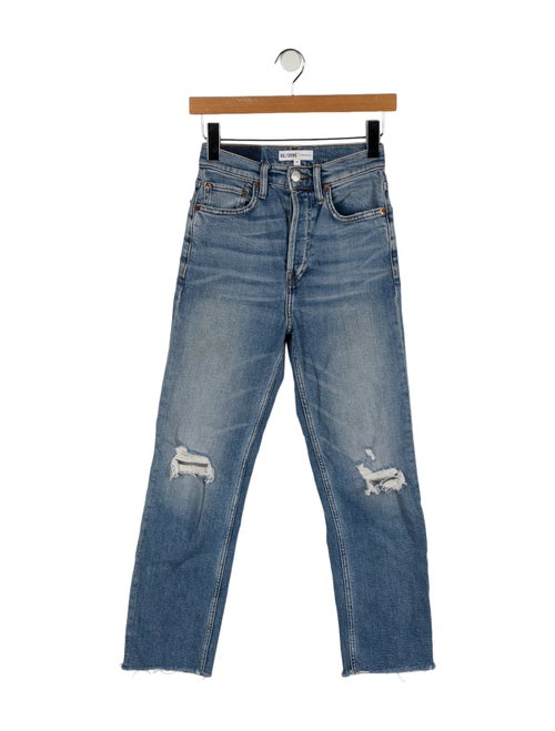 RE/DONE High-Rise Straight Leg Jeans