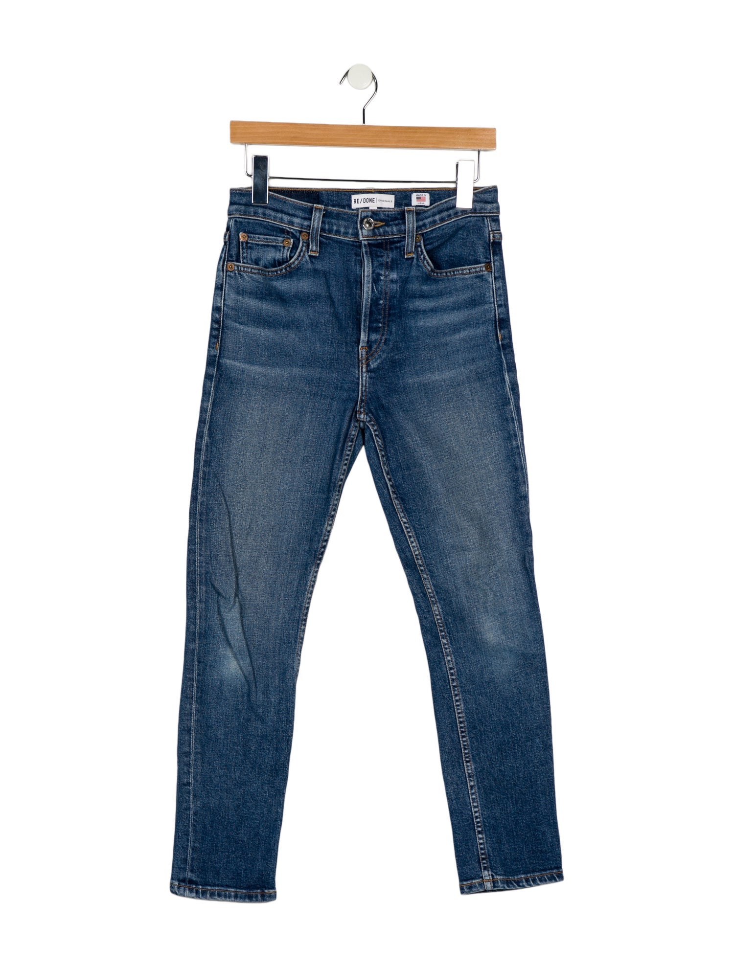 RE/DONE Mid-Rise Skinny Leg Jeans