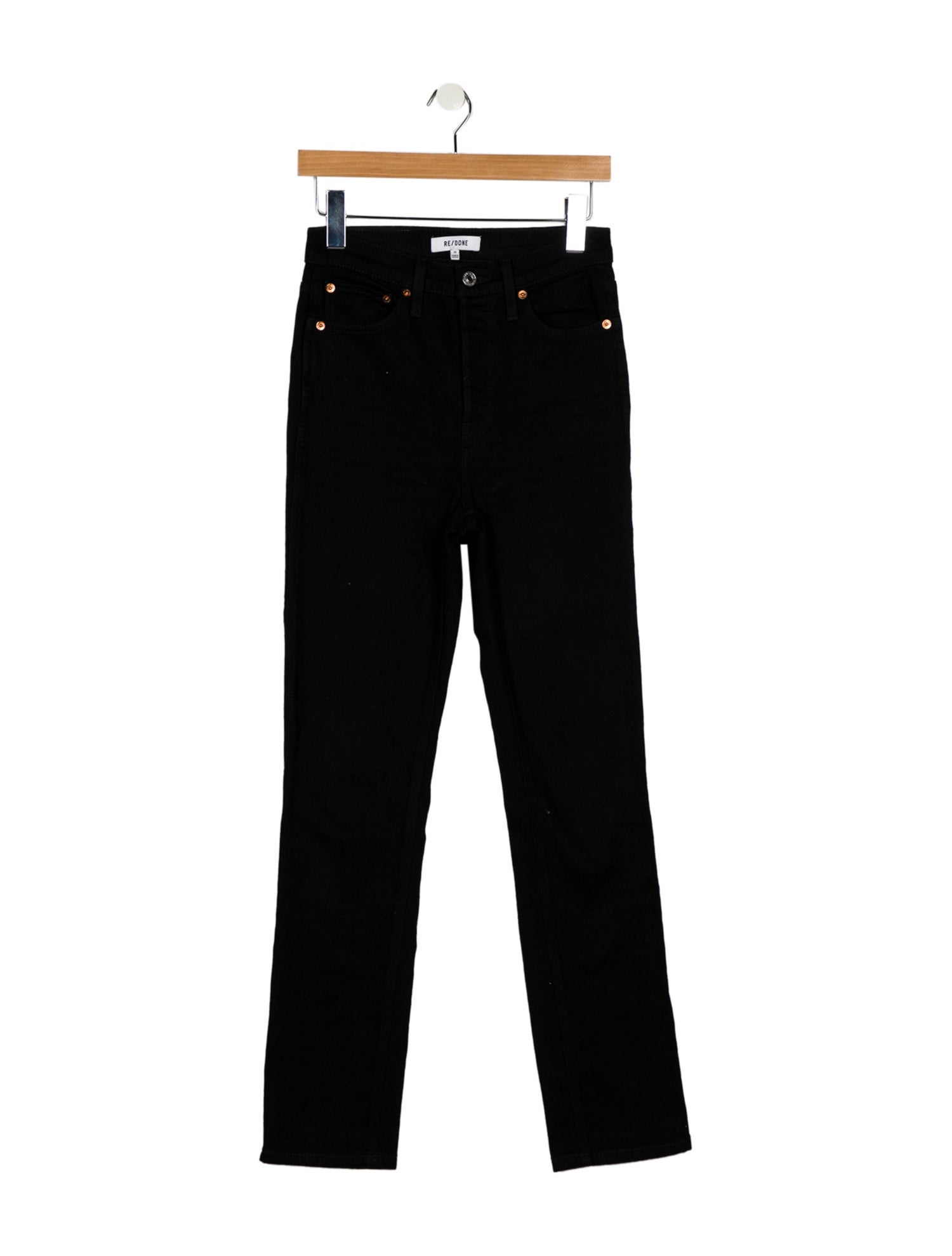 RE/DONE High-Rise Straight Leg Jeans