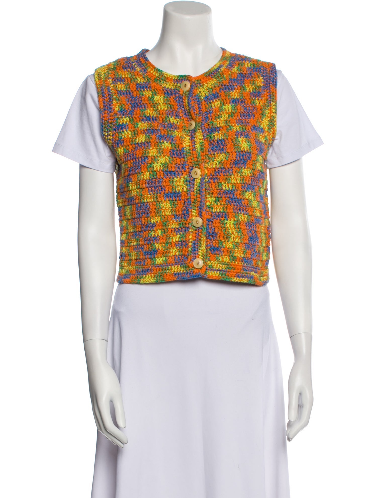 RE/DONE Printed Crew Neck Sweater