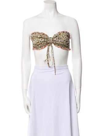 RE/DONE Strapless Crop Top