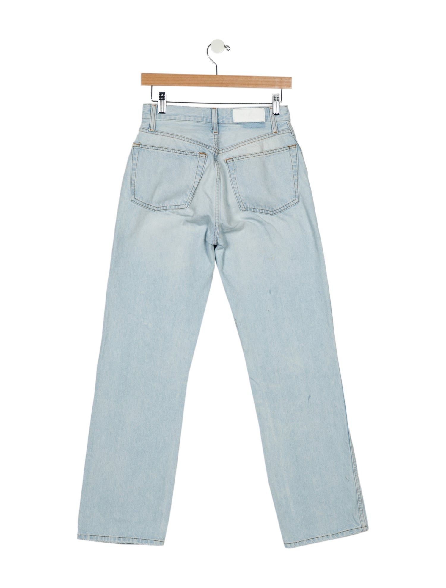 RE/DONE High-Rise Straight Leg Jeans