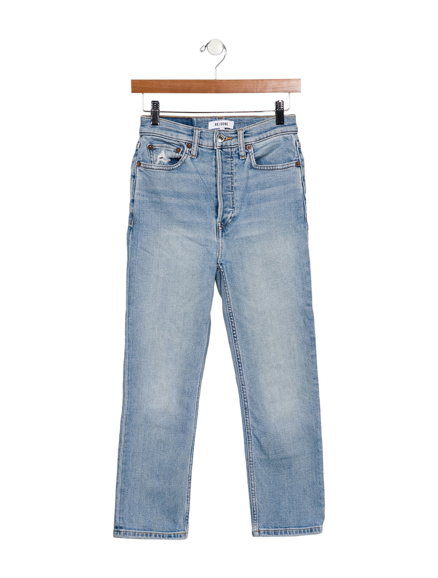 RE/DONE Mid-Rise Straight Leg Jeans