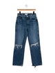RE/DONE High-Rise Straight Leg Jeans