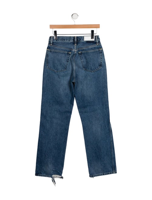 RE/DONE High-Rise Straight Leg Jeans