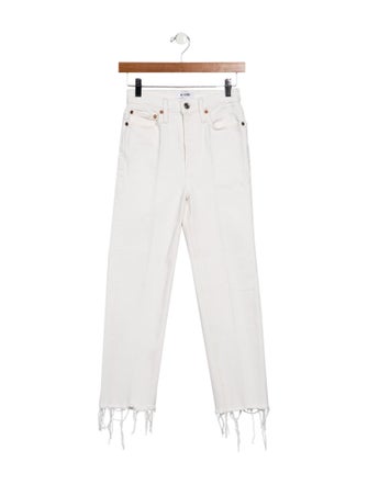 RE/DONE High-Rise Straight Leg Jeans