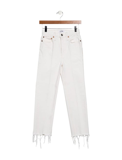 RE/DONE High-Rise Straight Leg Jeans