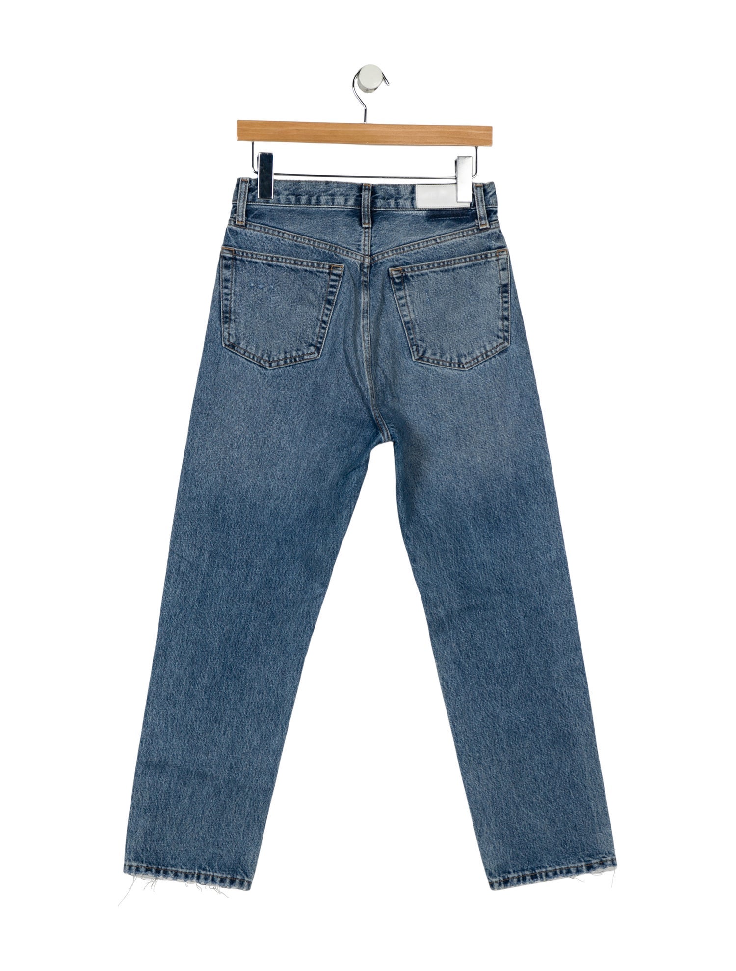 RE/DONE High-Rise Straight Leg Jeans