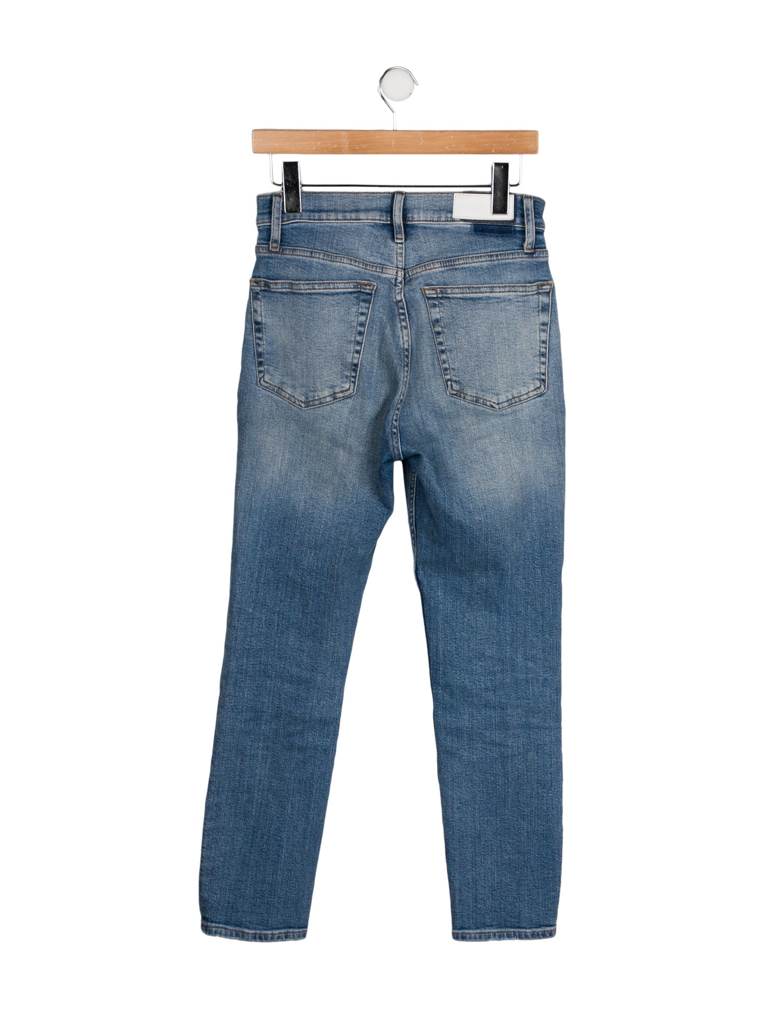 RE/DONE High-Rise Straight Leg Jeans