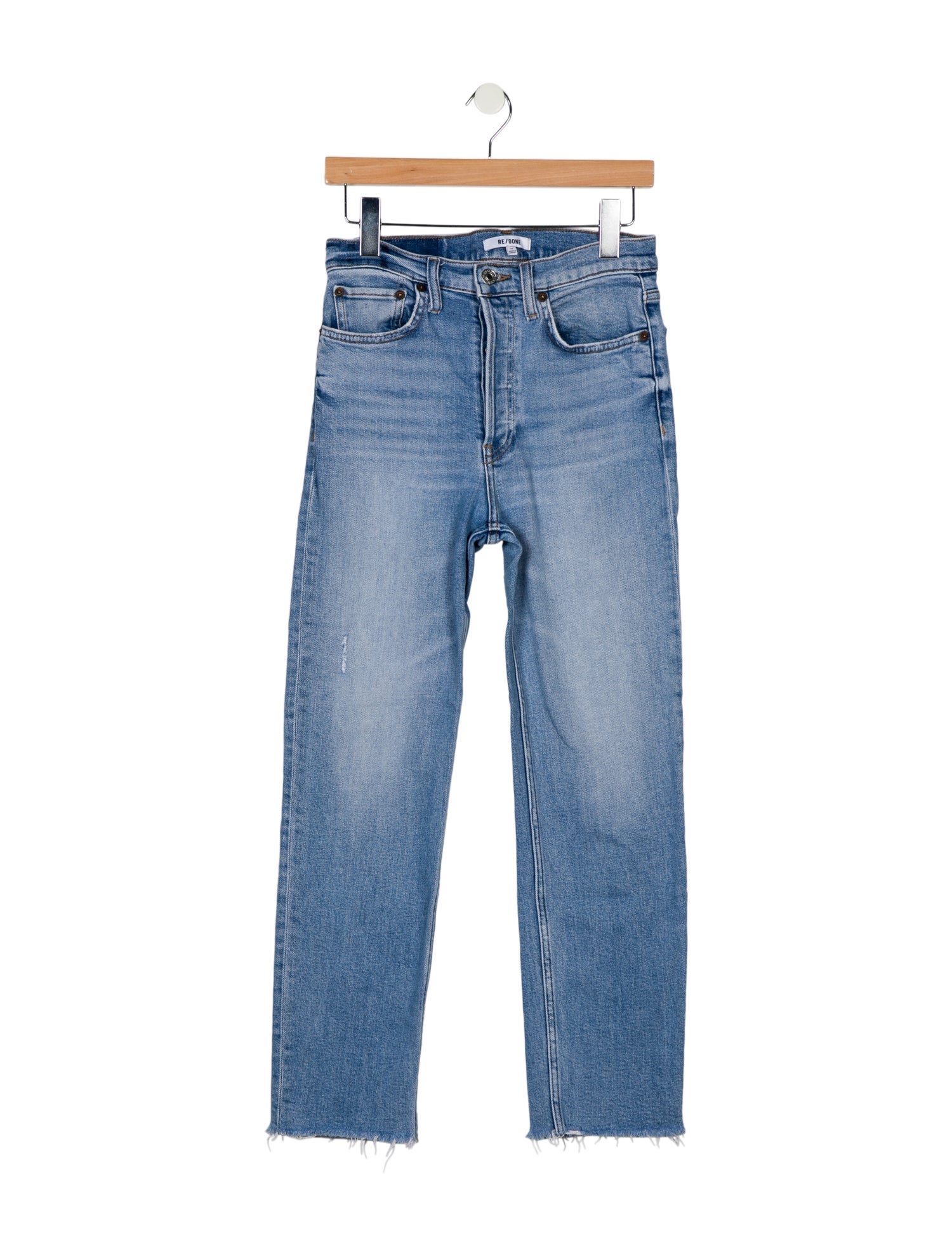 RE/DONE High-Rise Straight Leg Jeans