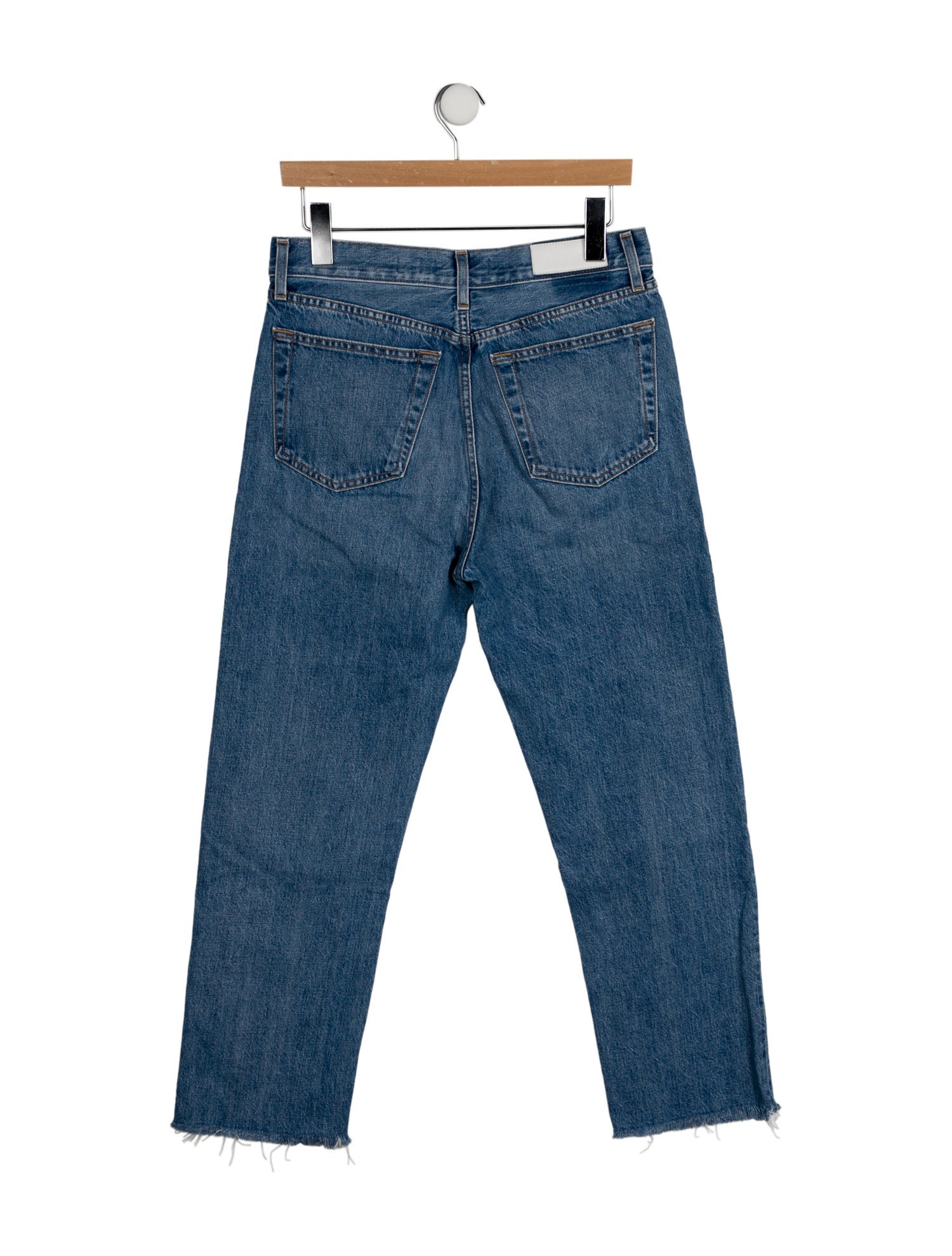RE/DONE High-Rise Straight Leg Jeans