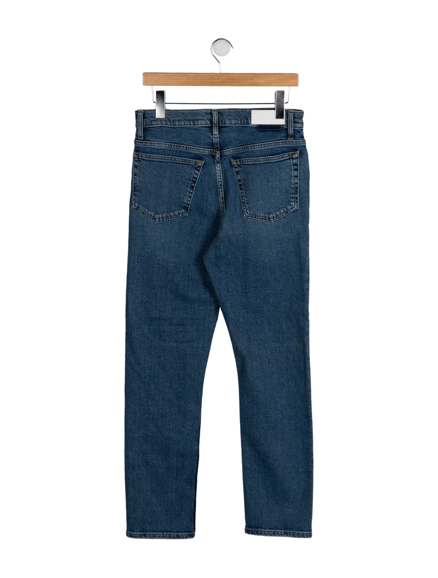 RE/DONE High-Rise Straight Leg Jeans