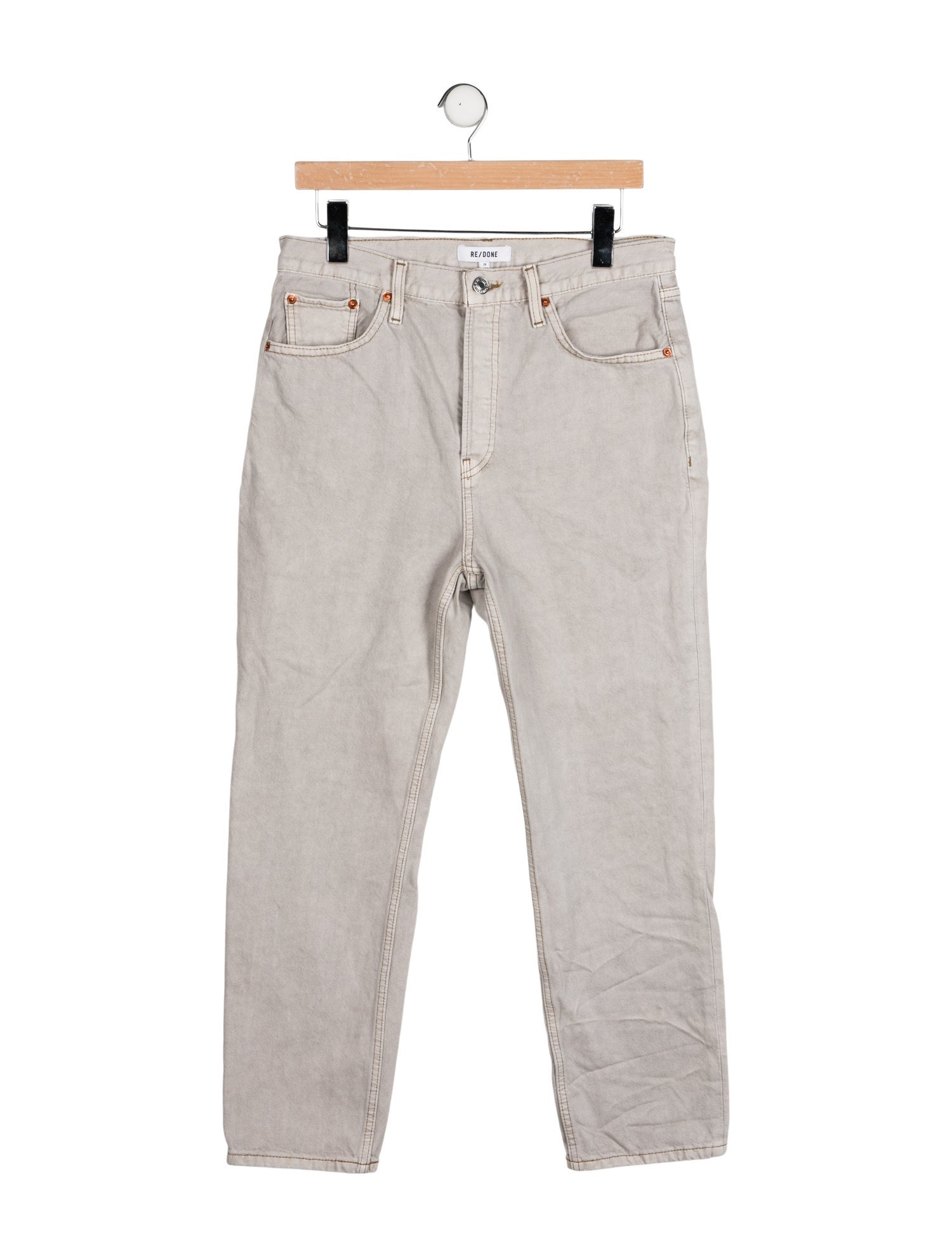 RE/DONE High-Rise Straight Leg Jeans