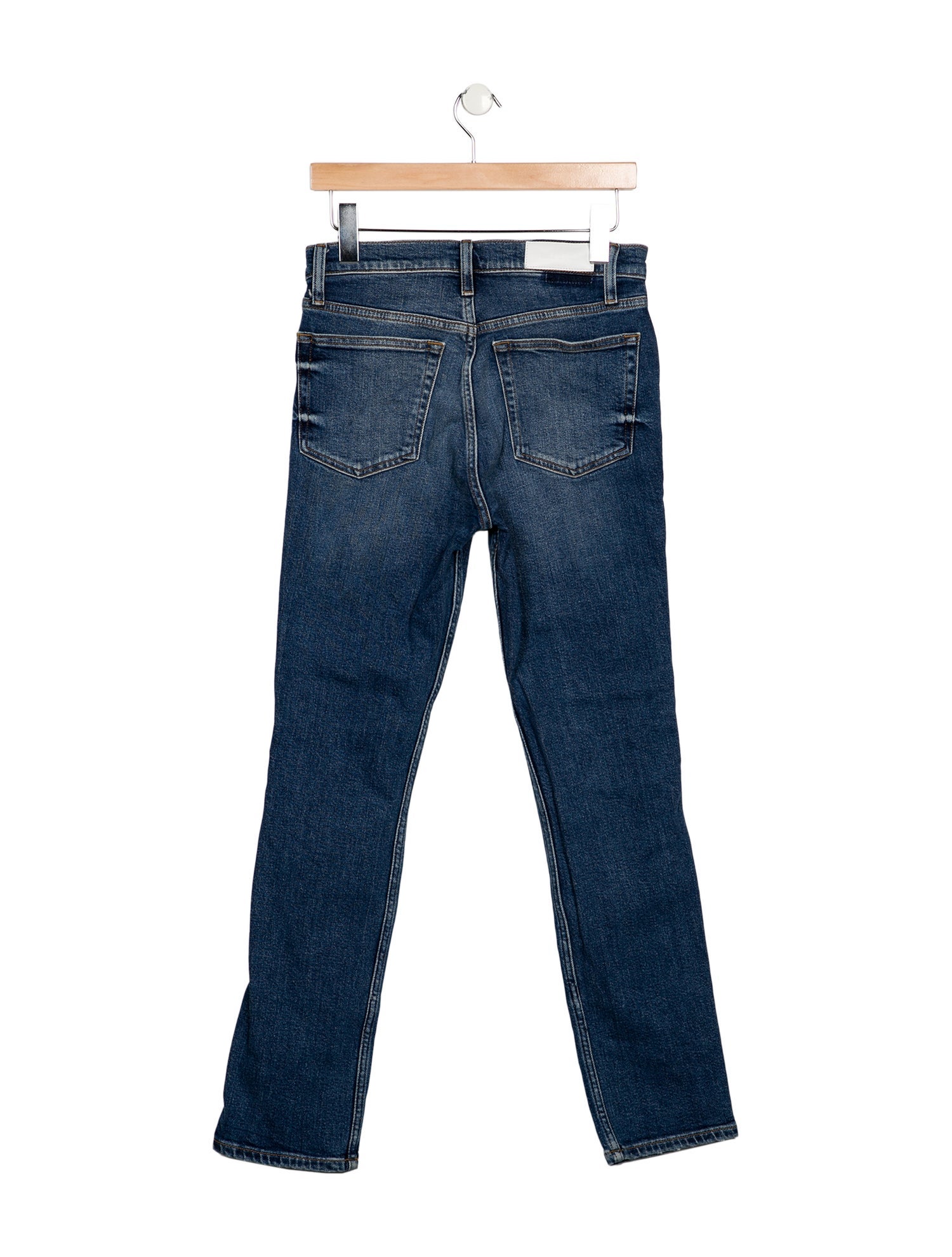RE/DONE High-Rise Straight Leg Jeans