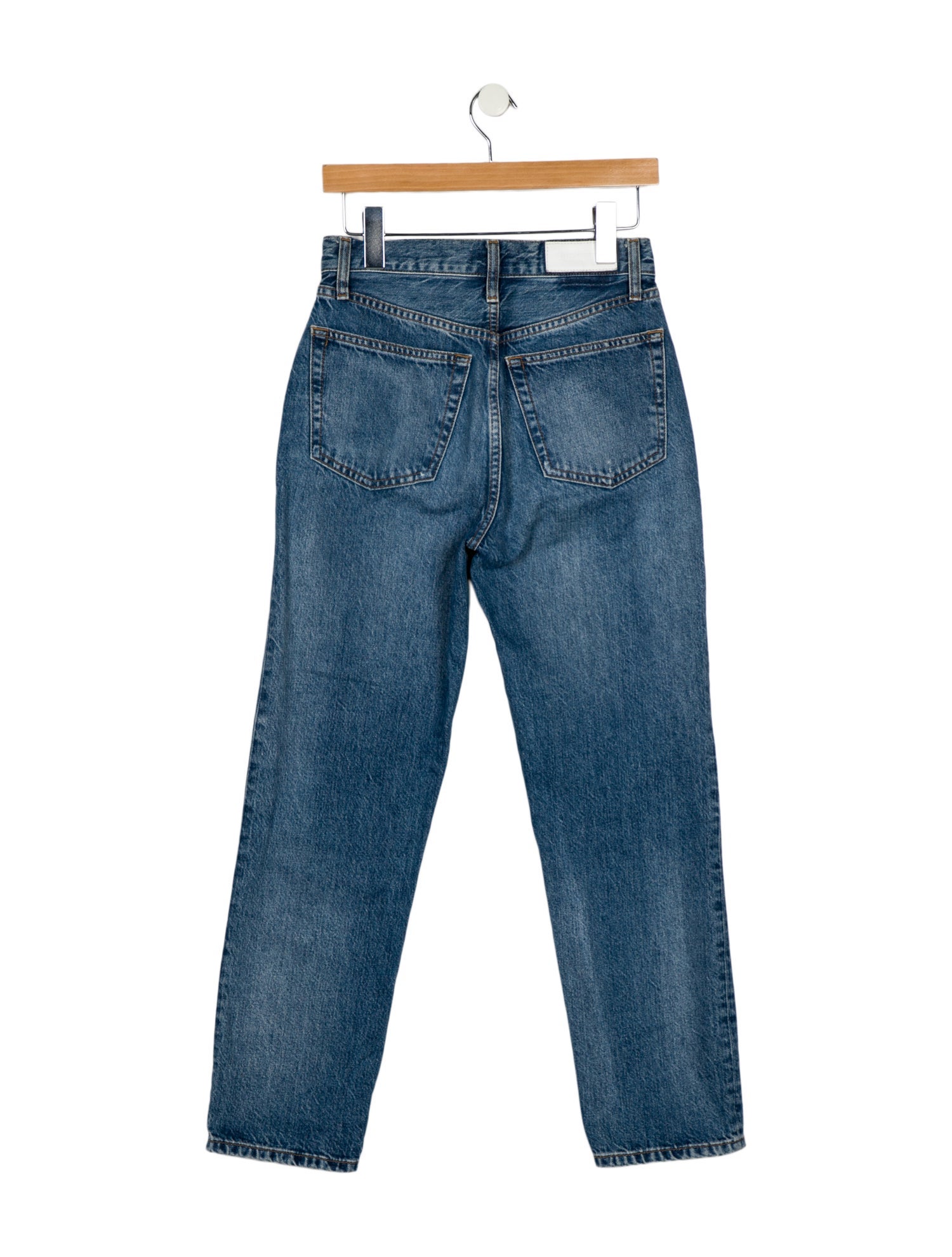 RE/DONE High-Rise Straight Leg Jeans