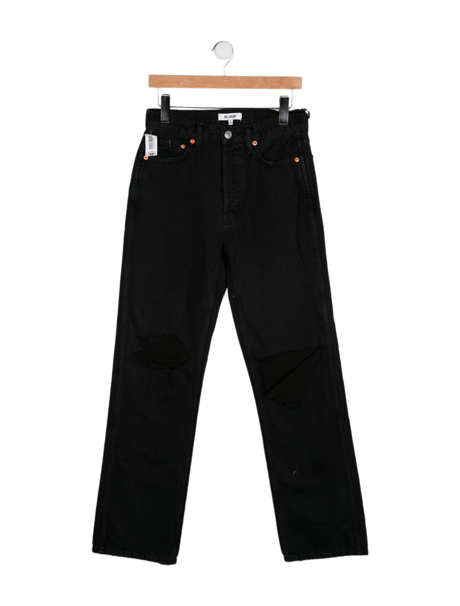 RE/DONE High-Rise Straight Leg Jeans