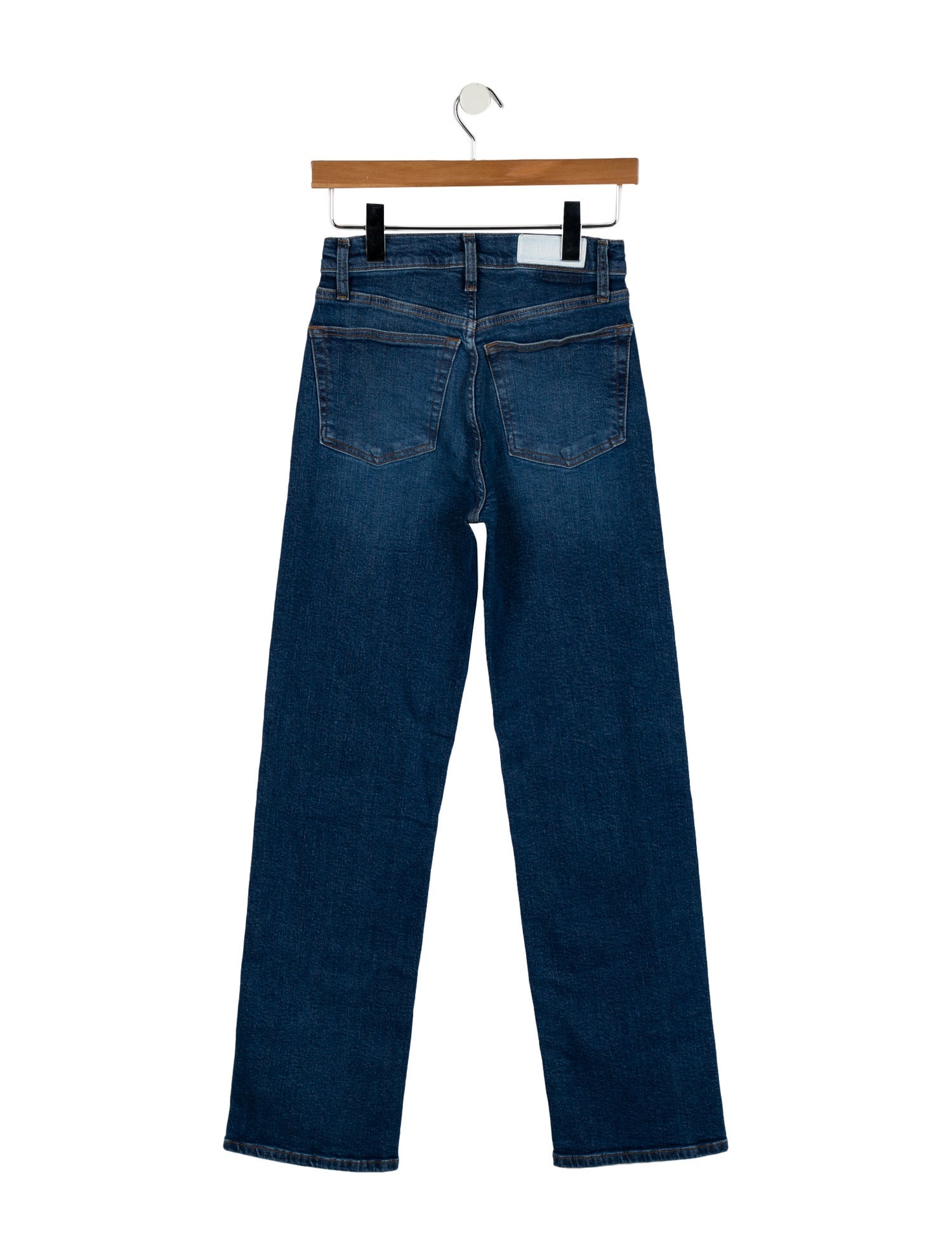 RE/DONE High-Rise Straight Leg Jeans