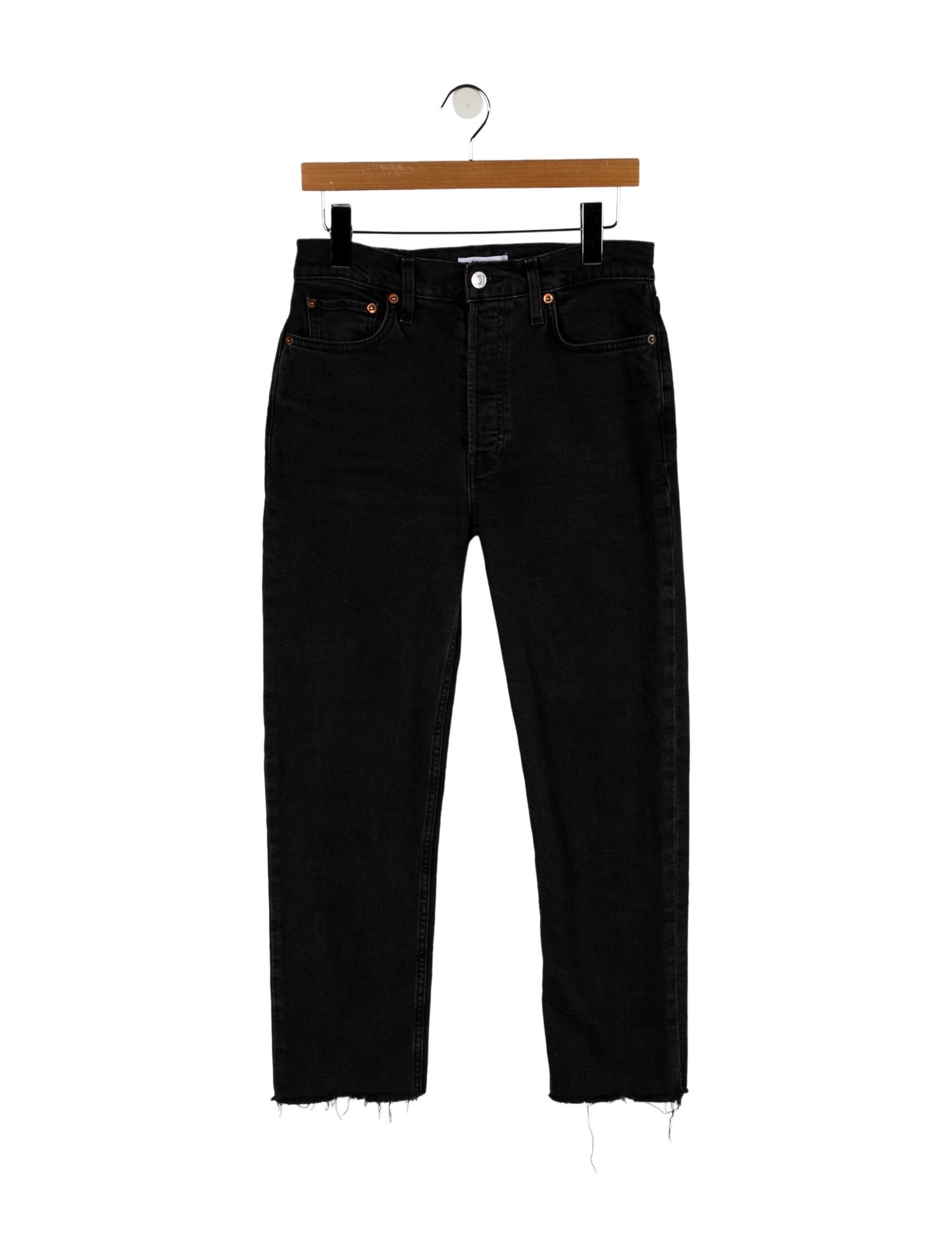 RE/DONE High-Rise Straight Leg Jeans