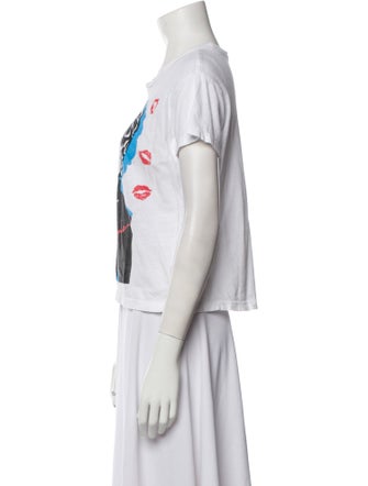 RE/DONE Graphic Print Crew Neck T-Shirt