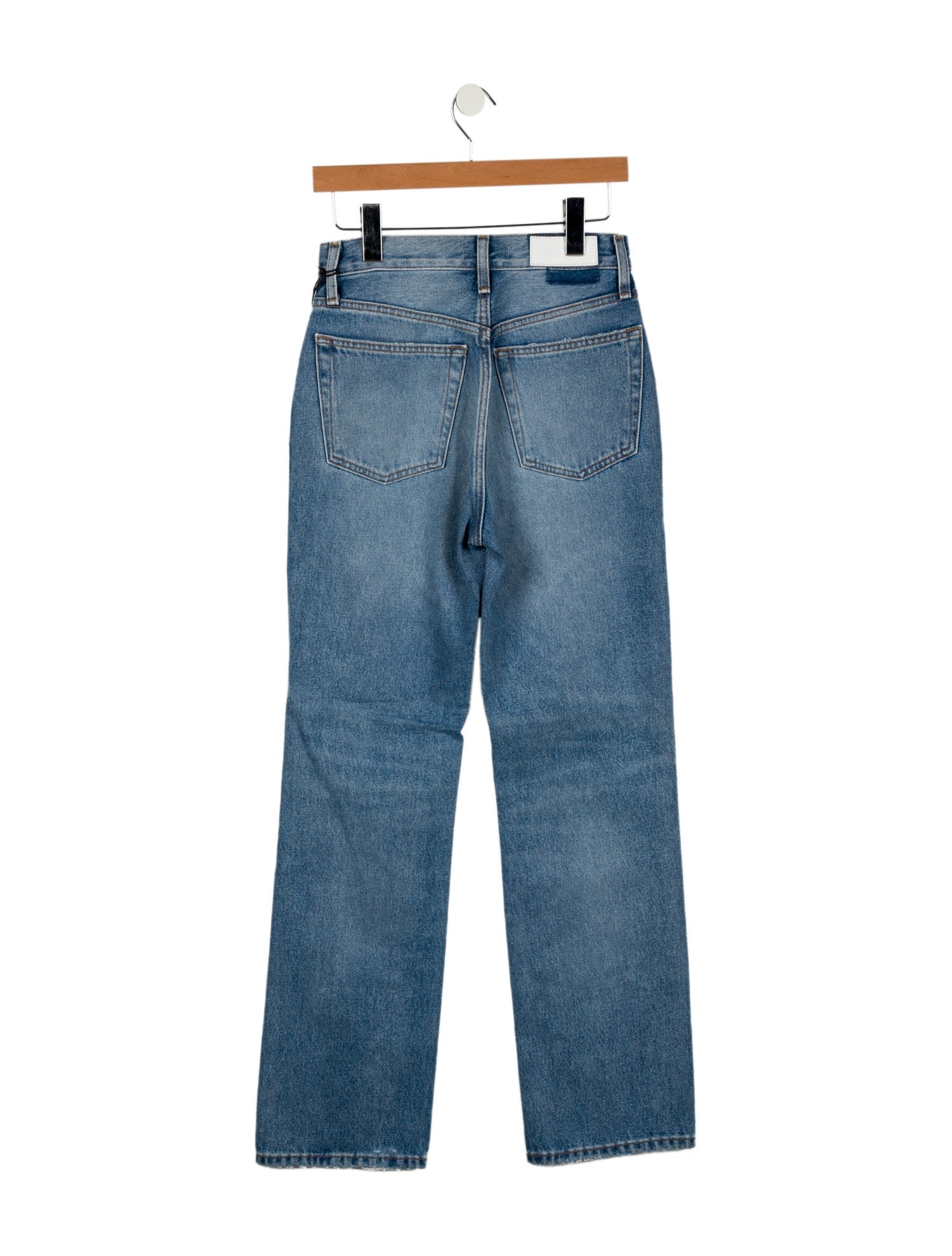 RE/DONE High-Rise Straight Leg Jeans