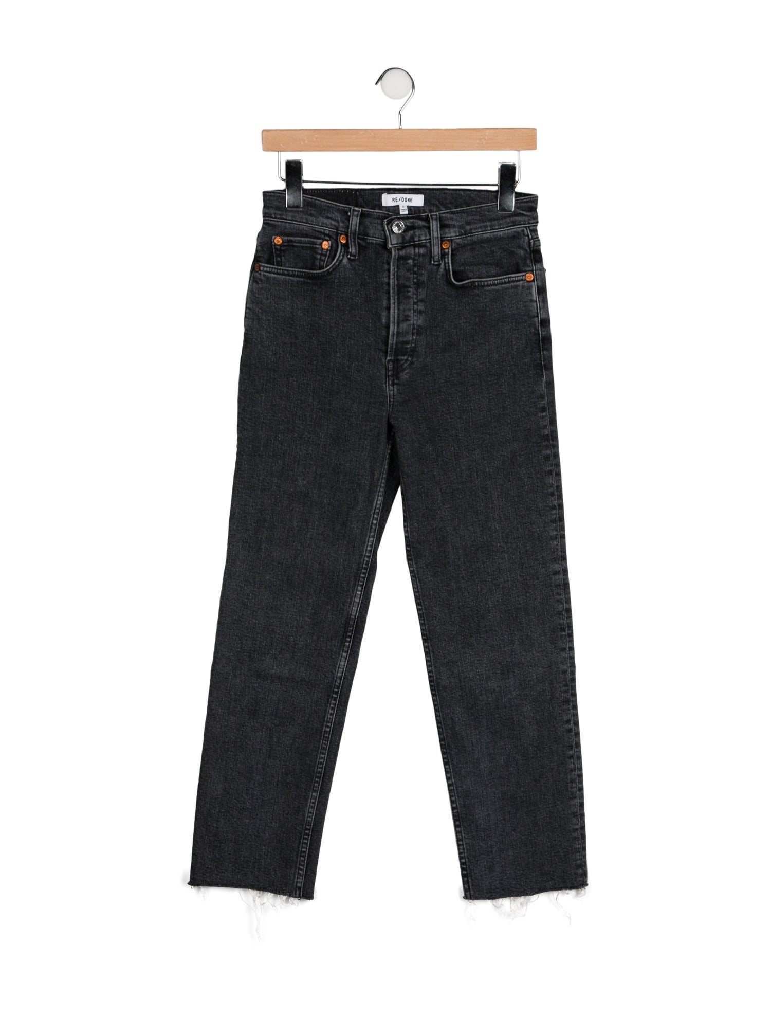 RE/DONE High-Rise Straight Leg Jeans