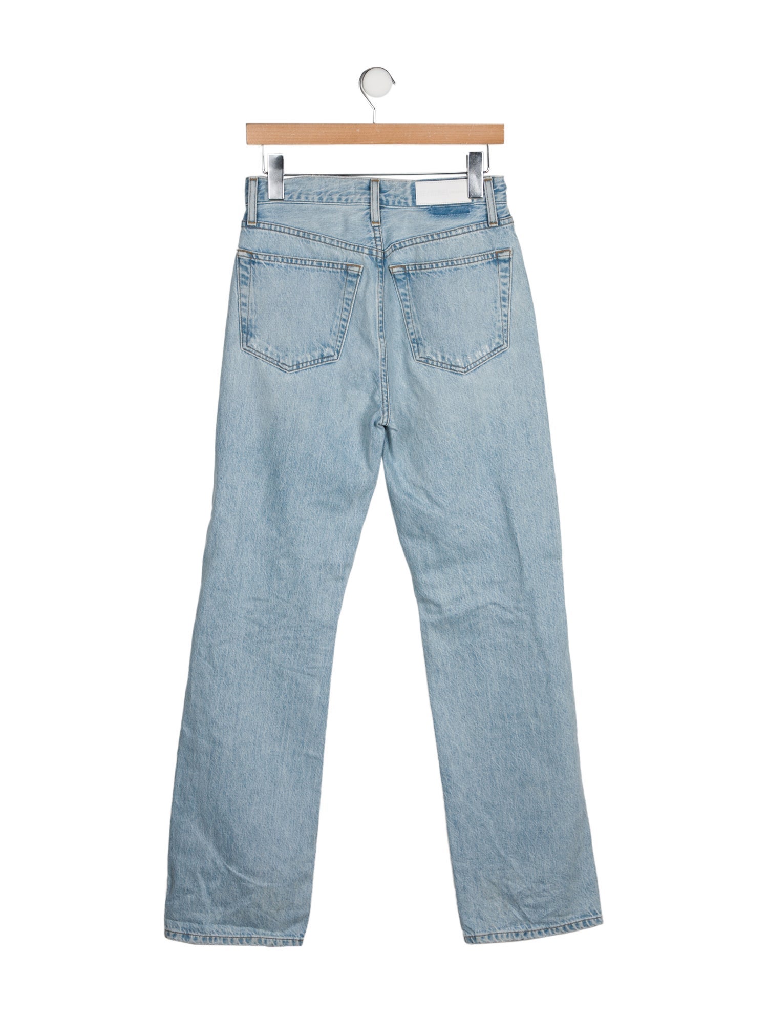 RE/DONE High-Rise Straight Leg Jeans