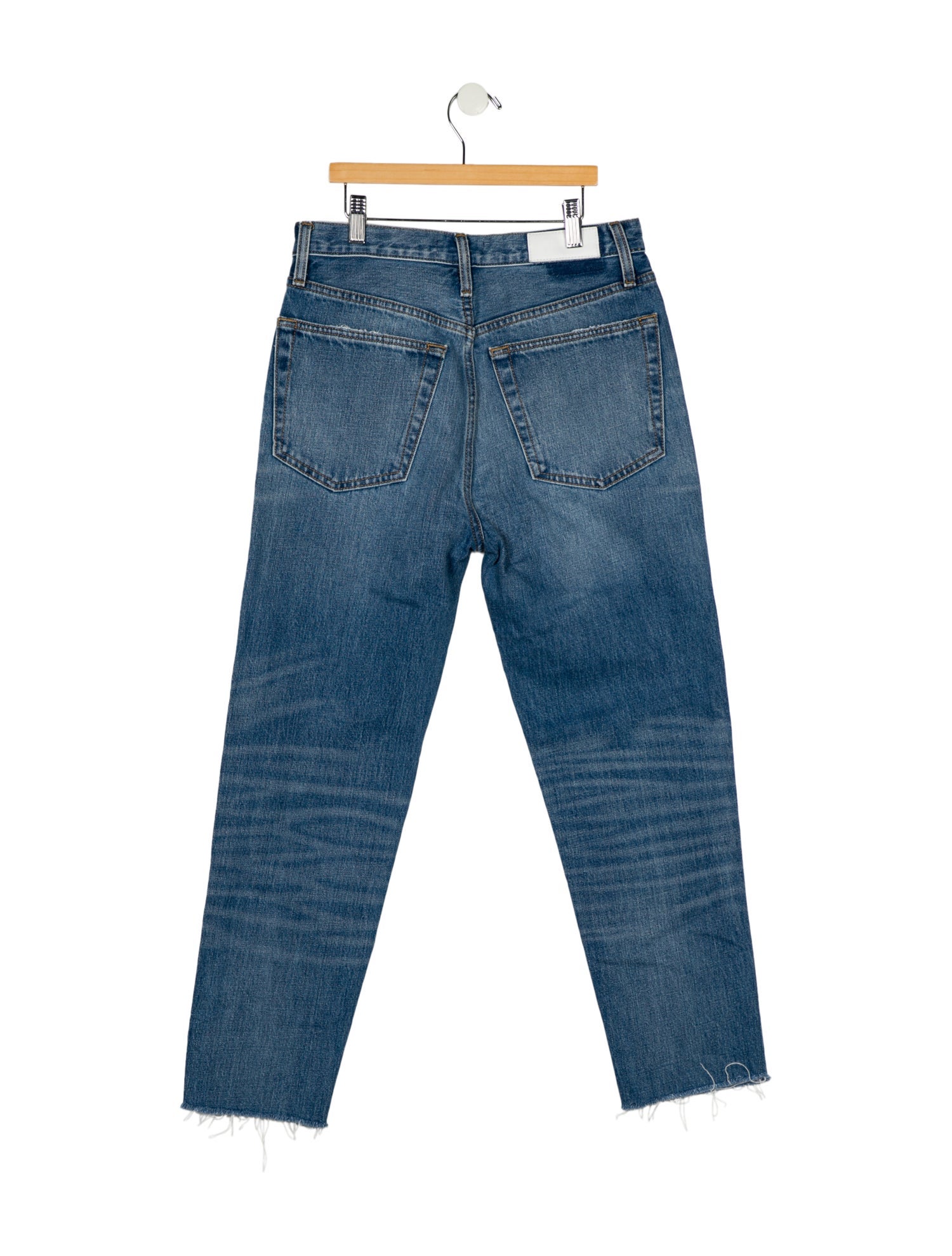 RE/DONE High-Rise Straight Leg Jeans