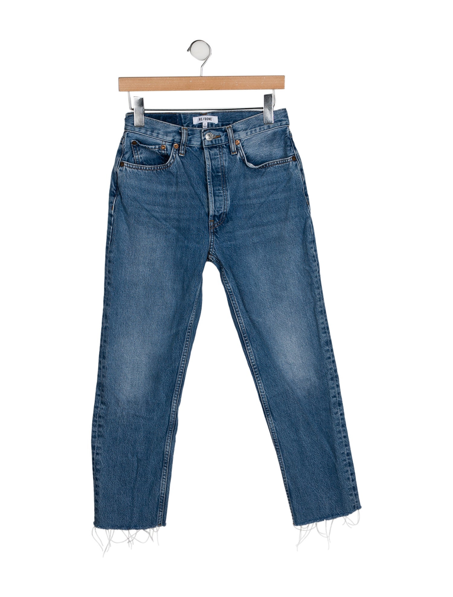 RE/DONE Mid-Rise Straight Leg Jeans