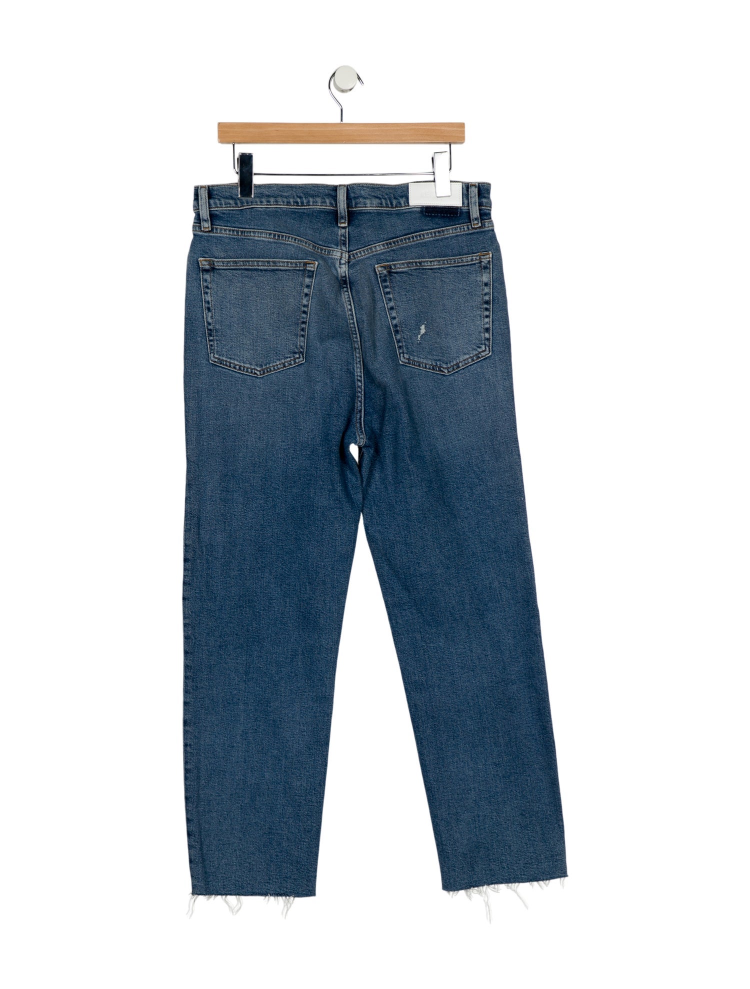 RE/DONE High-Rise Straight Leg Jeans
