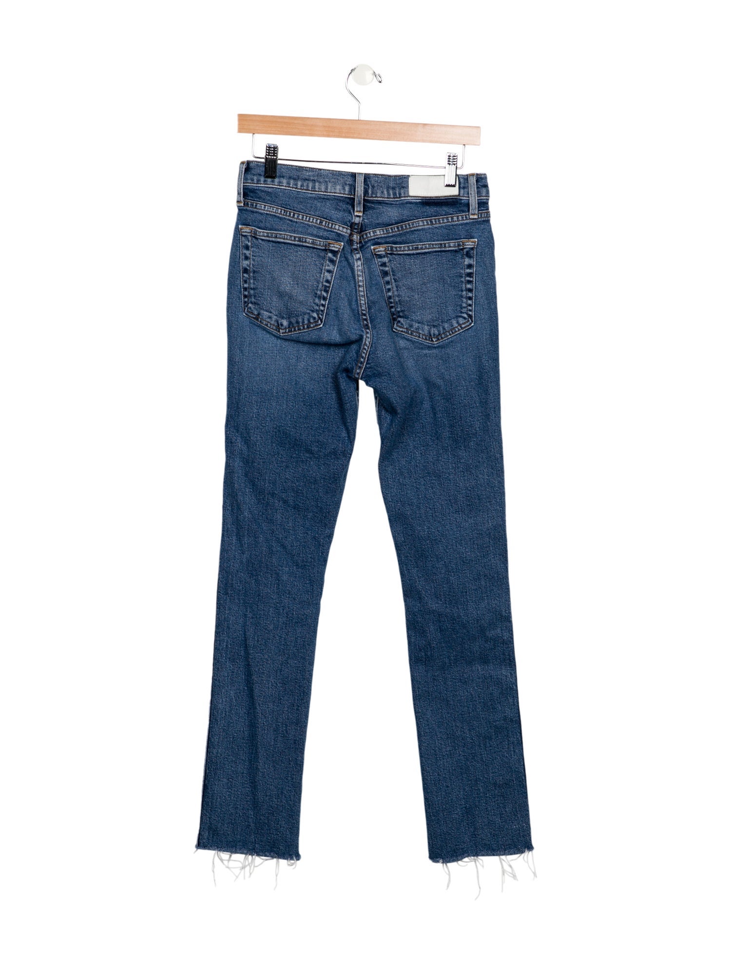 RE/DONE High-Rise Straight Leg Jeans