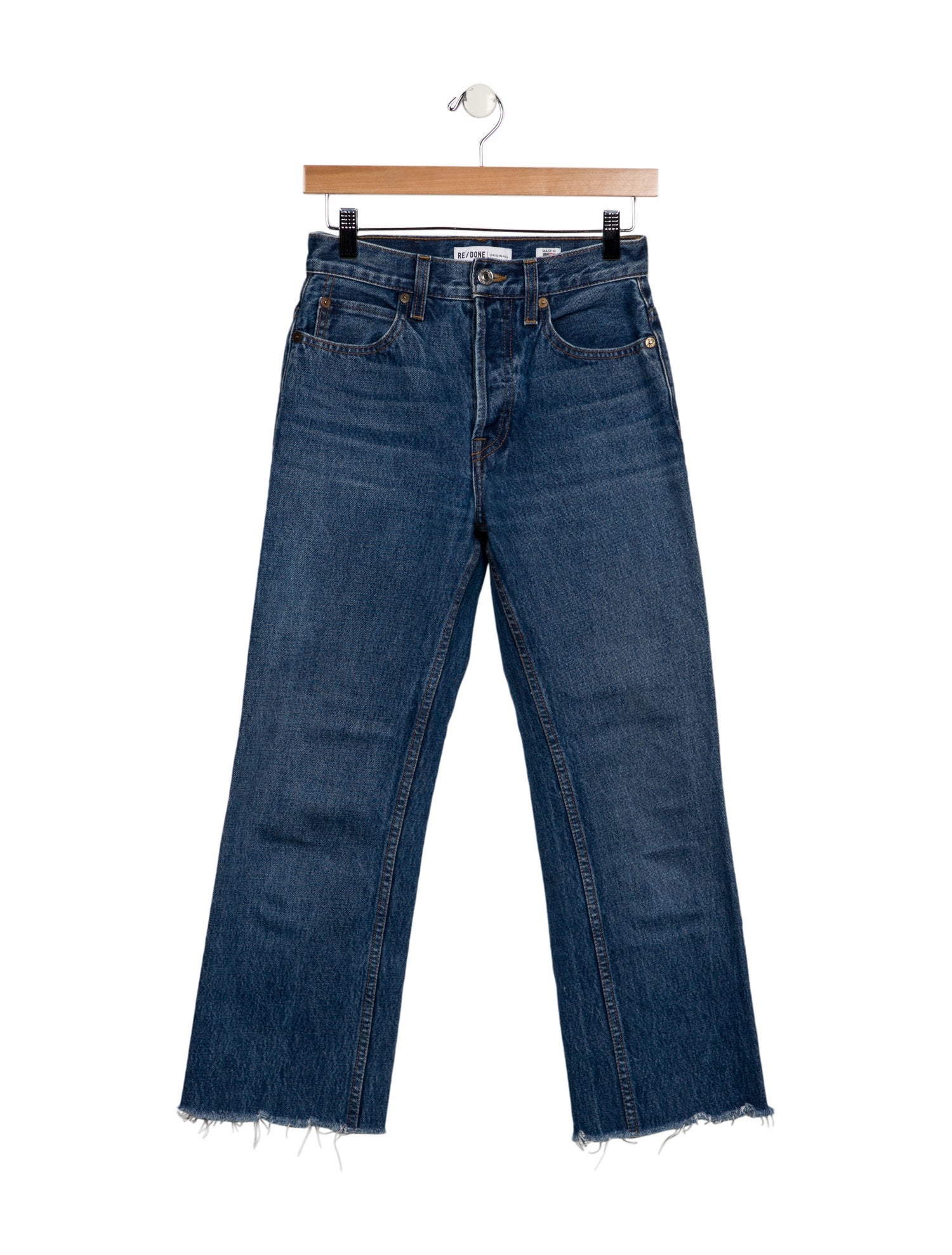 RE/DONE Mid-Rise Straight Leg Jeans