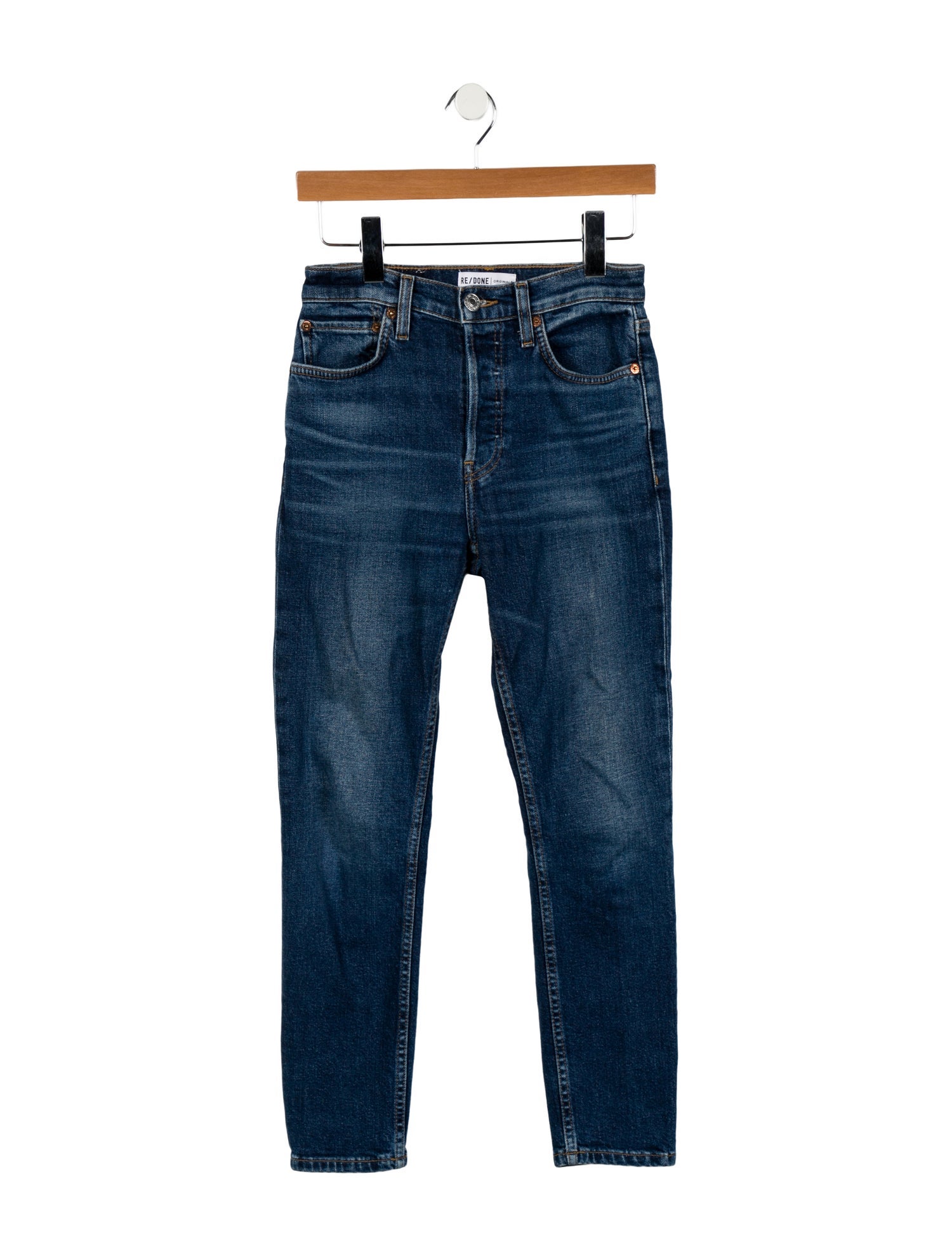 RE/DONE Mid-Rise Straight Leg Jeans