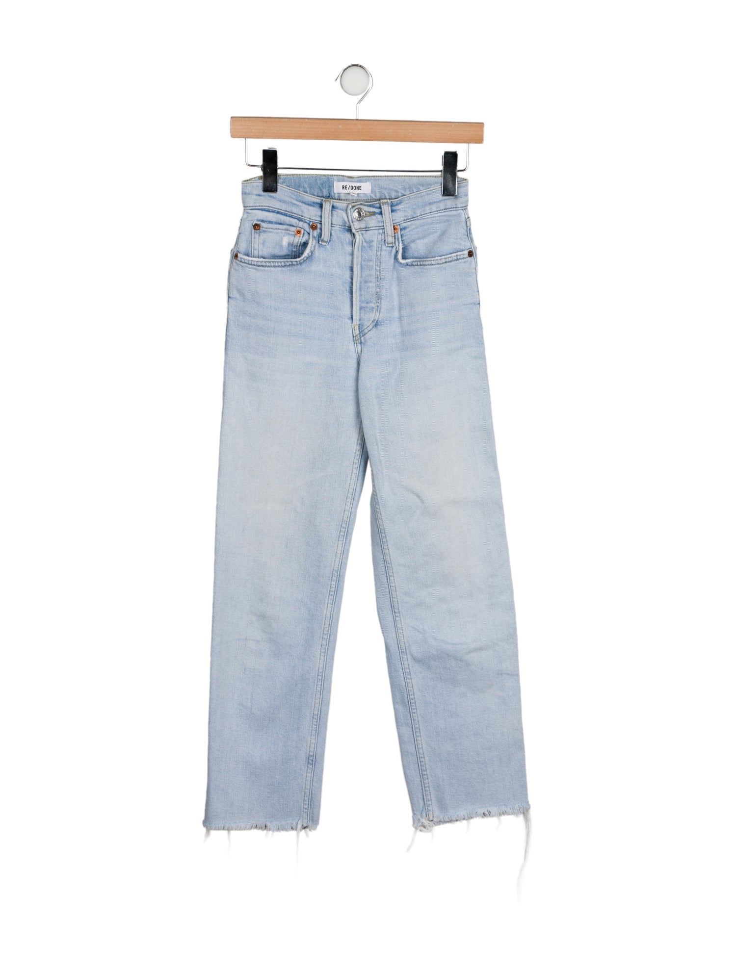 RE/DONE Mid-Rise Straight Leg Jeans
